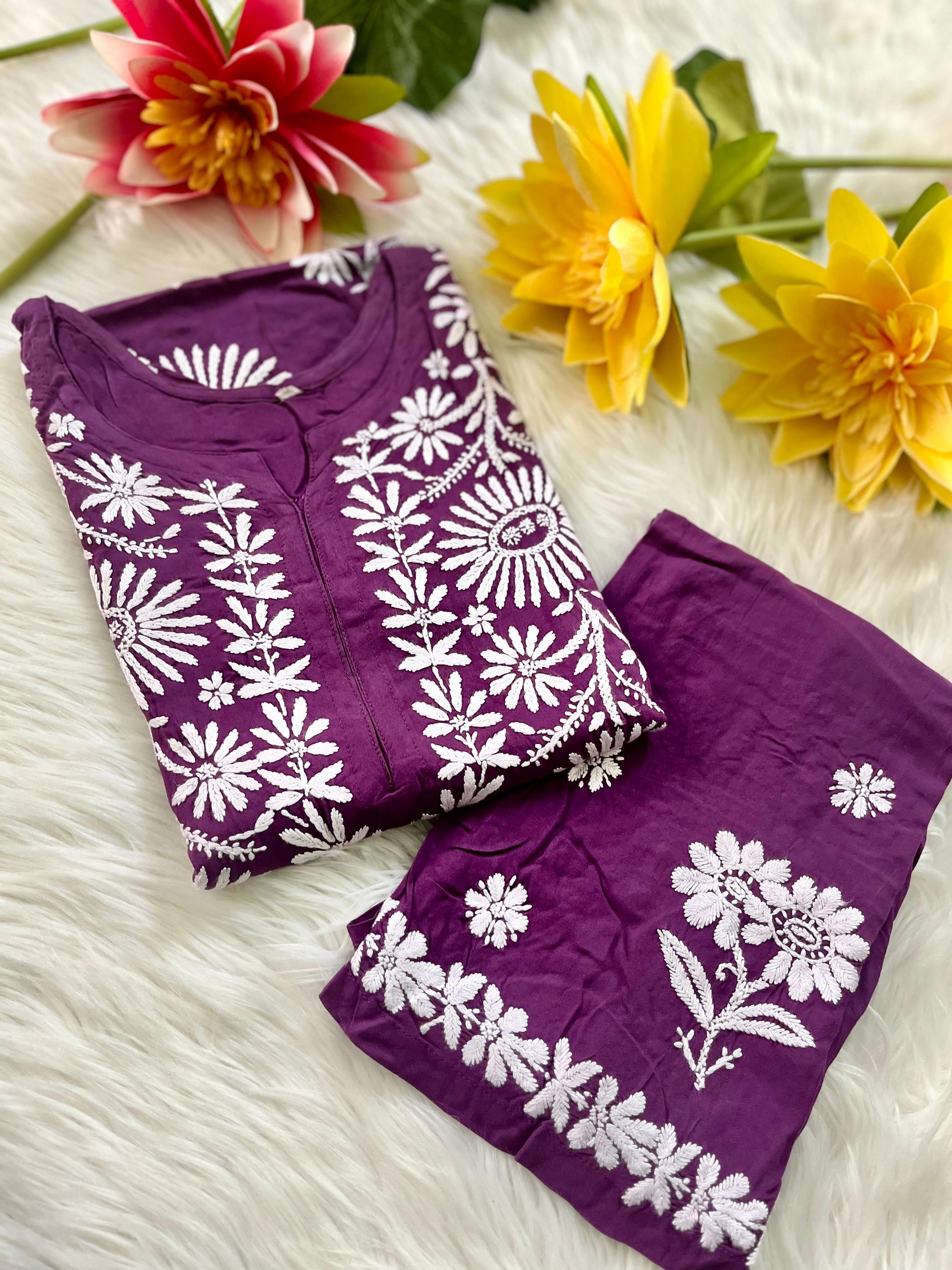 Anaya Big Buta hand Work kurta combo