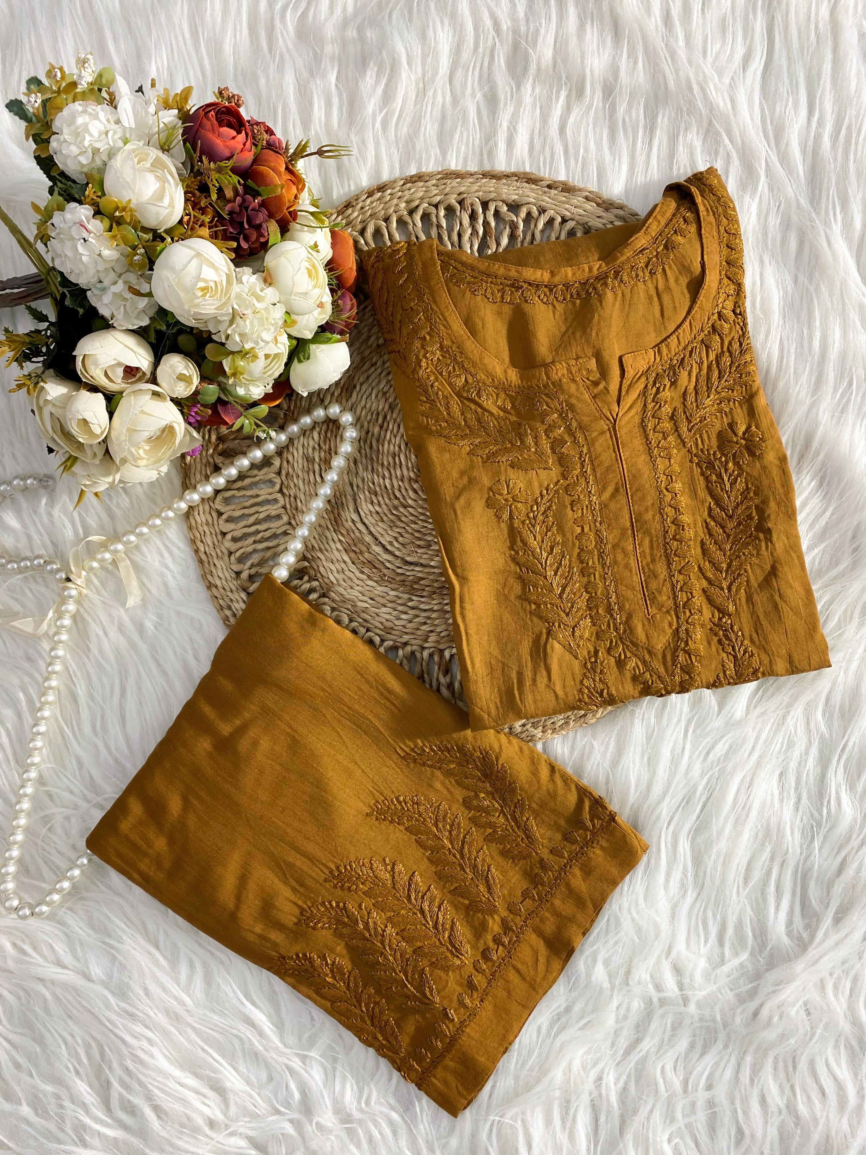 Modal Co-ord butter soft crafted Set