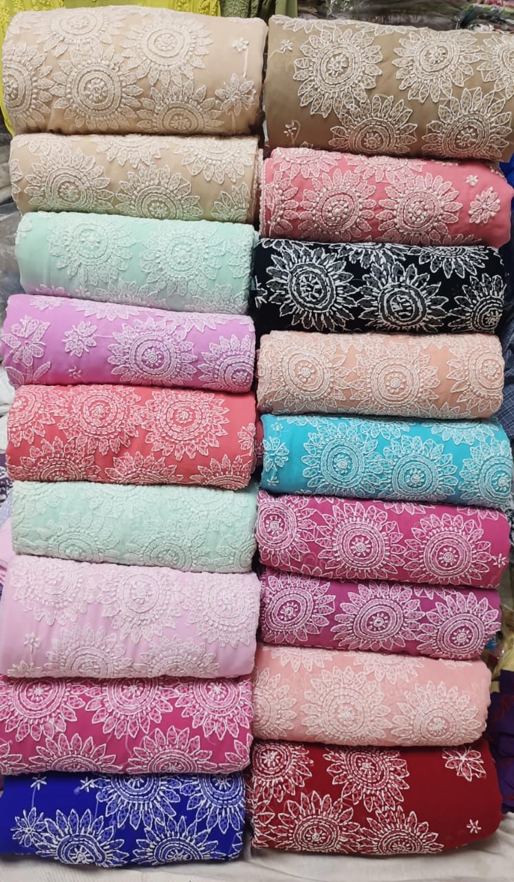 Buti Jalla palla georgette Saree with Blouse