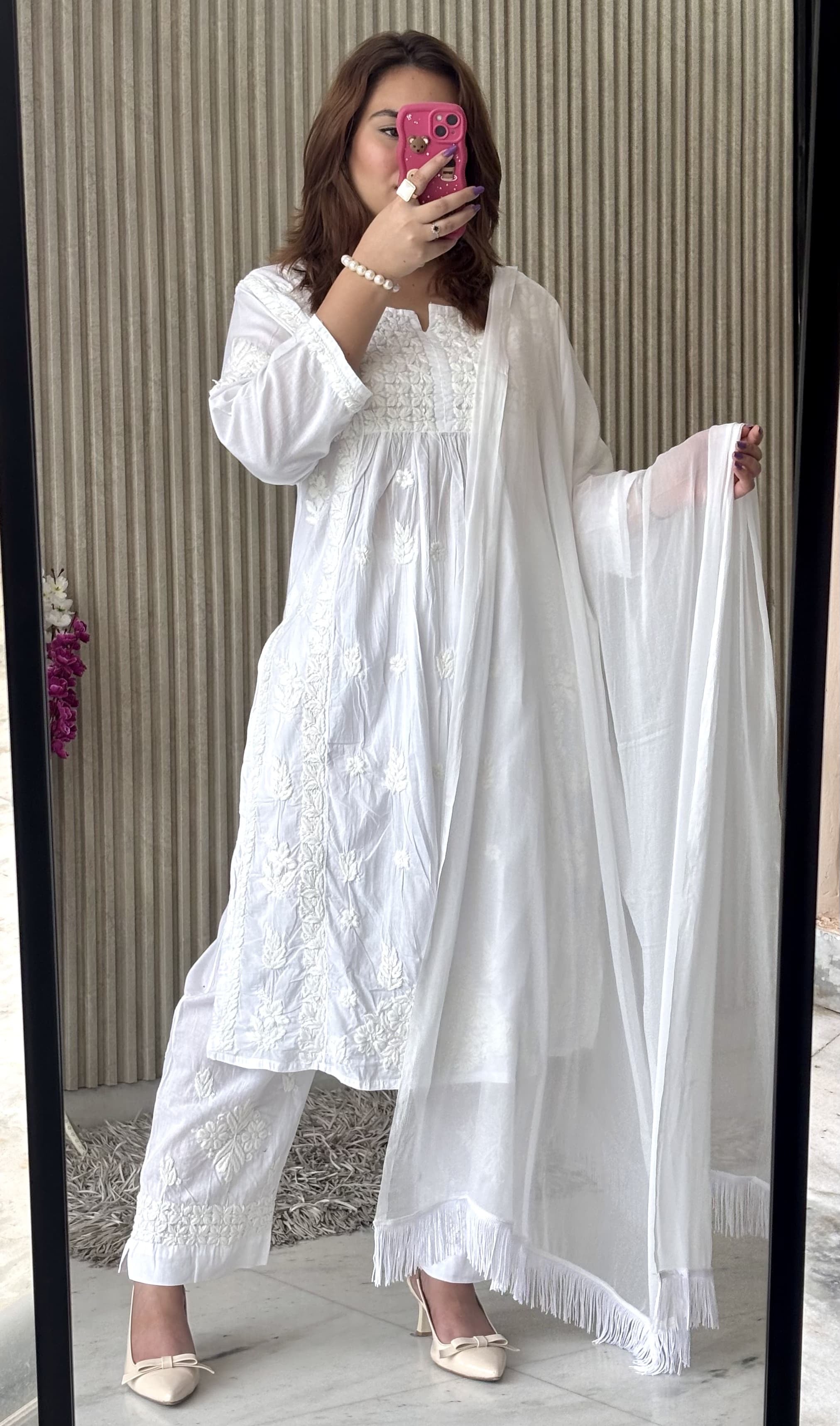 Stunning Premium 3pc White Designer Set