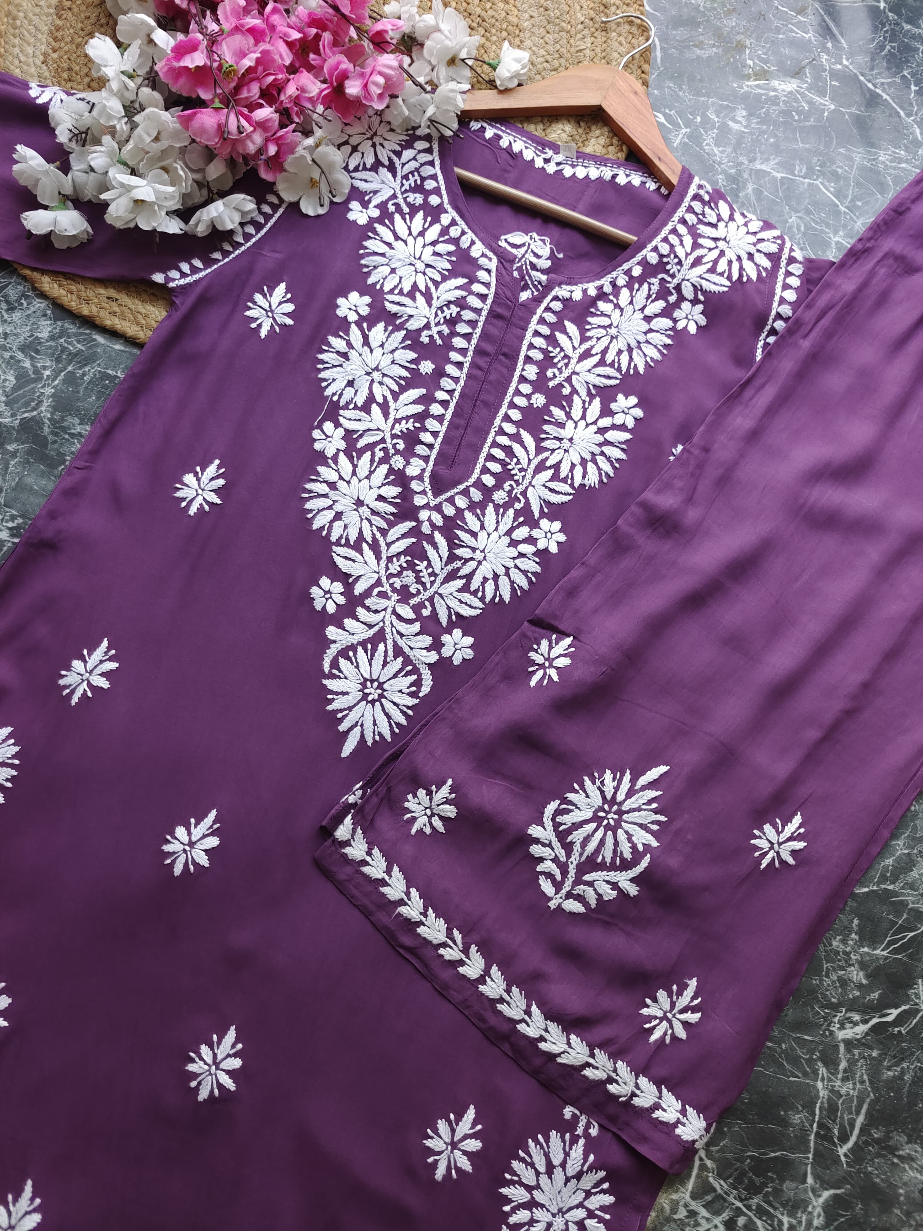 Premium Modal Crafted Chikankari set