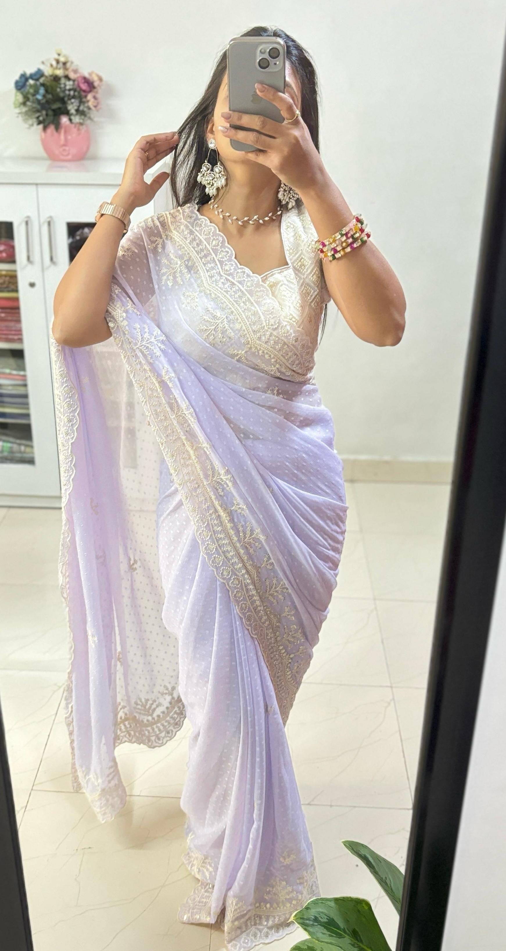 Zara Chiffon Designer Saree