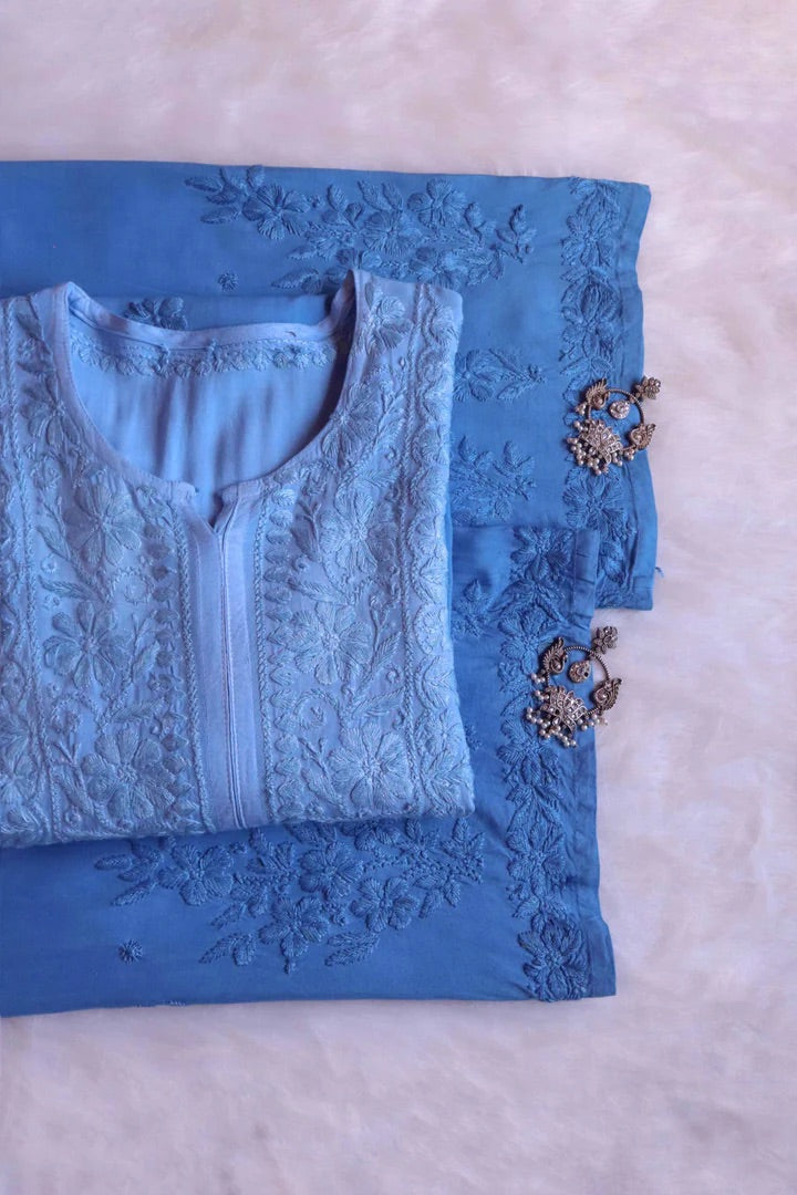 Zoya Soft Ombre 2pc kurta plazo set