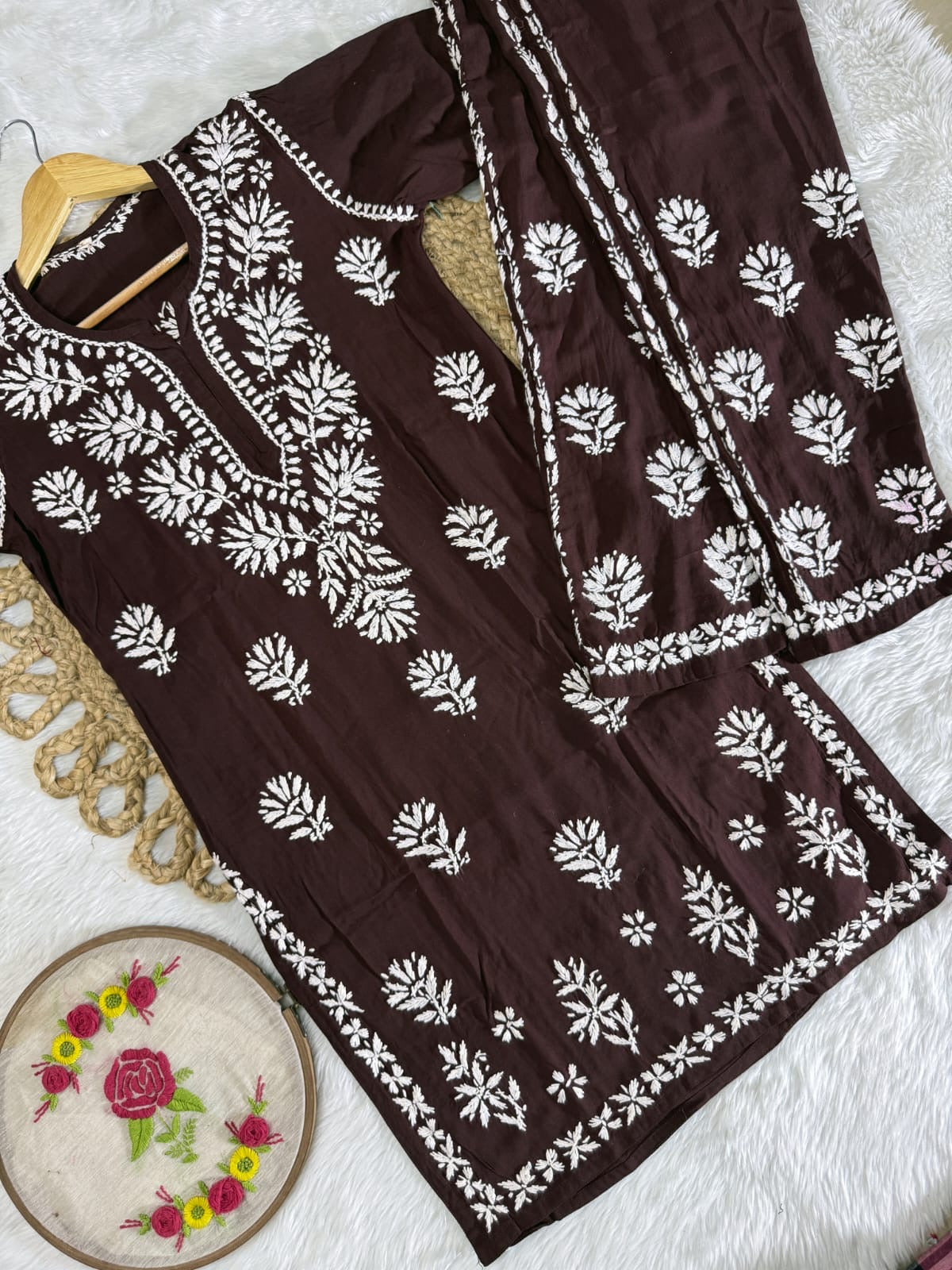 Rayon Short Kurta with pant