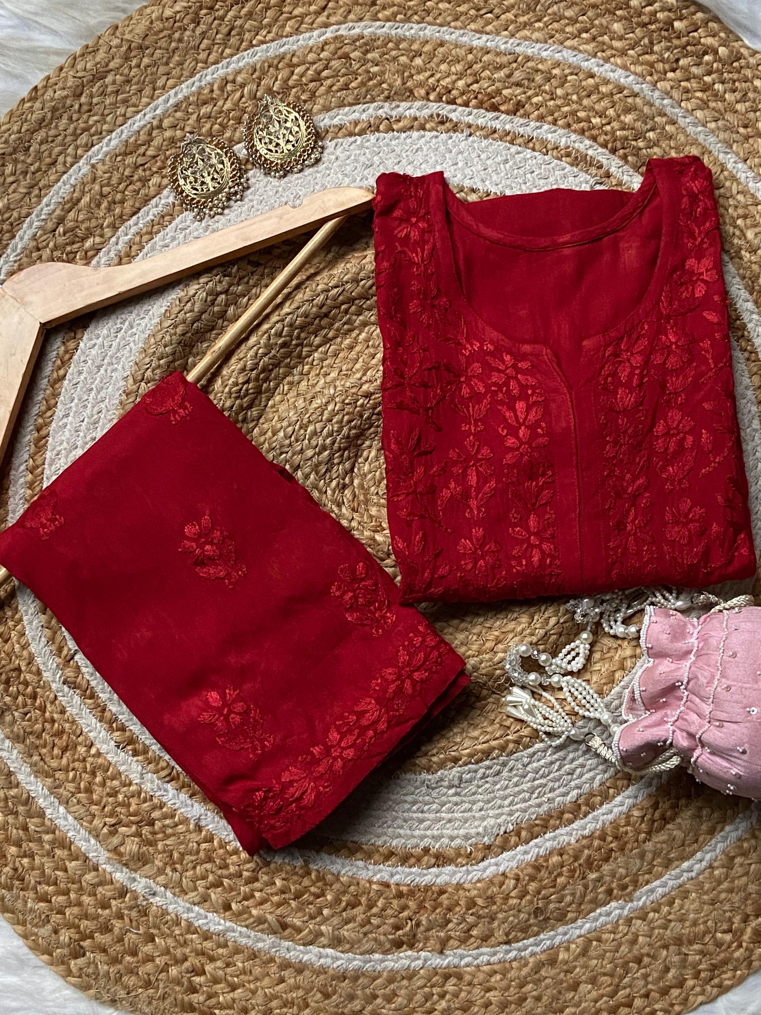 Anaya Heavy Daman Rayon Plazzo Set