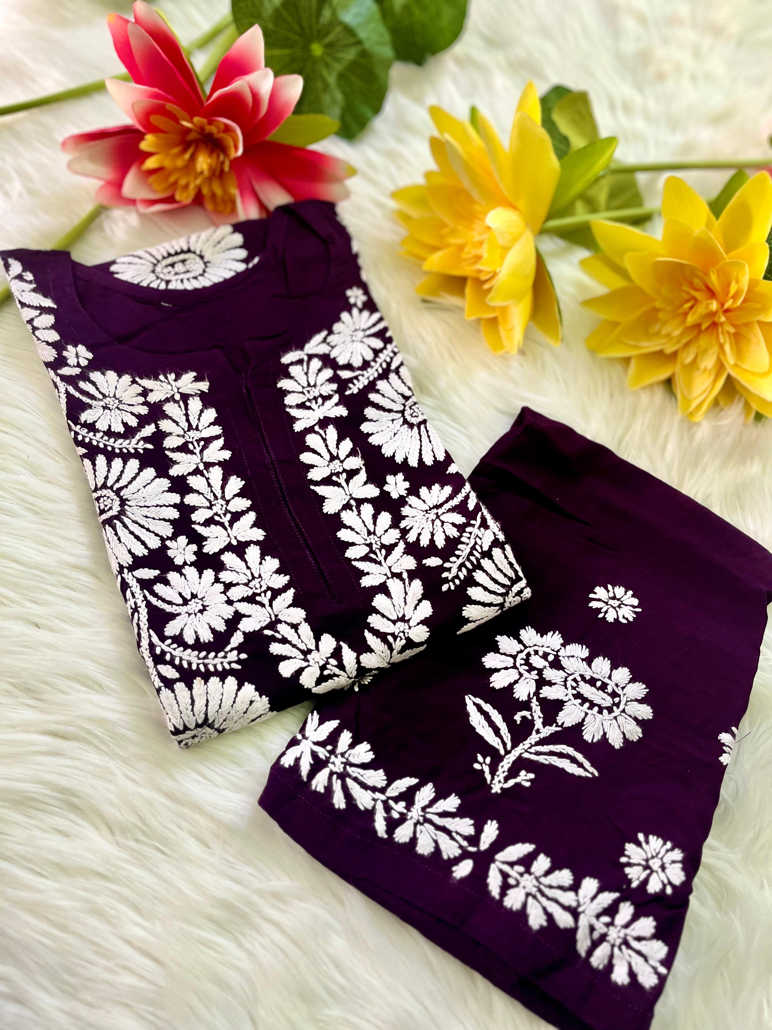 Anaya Big Buta hand Work kurta combo