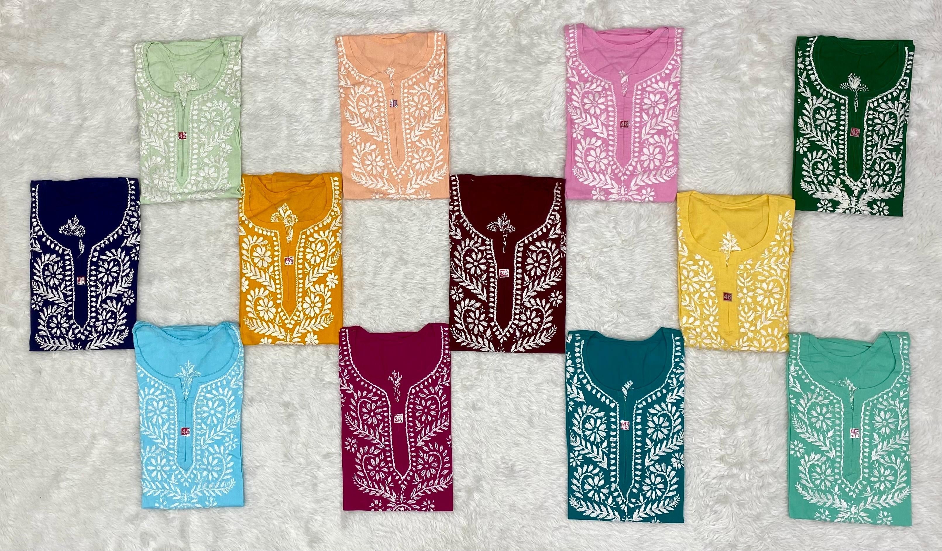 Short Kashmiri Chikan Top