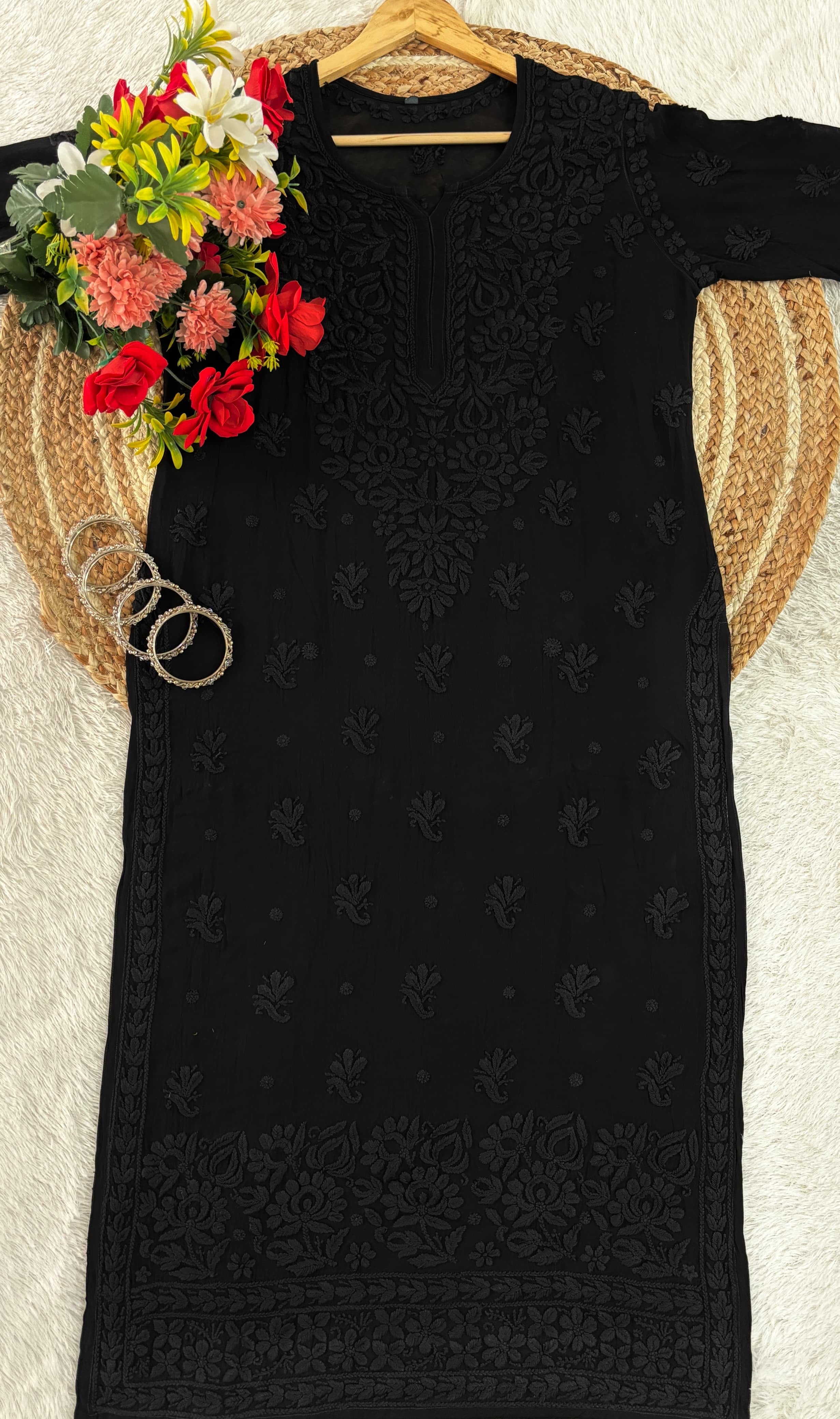 Viscose Kurti 70 Gram Anchor Thread 3D Work & Viscose Piazo Anchor Thread