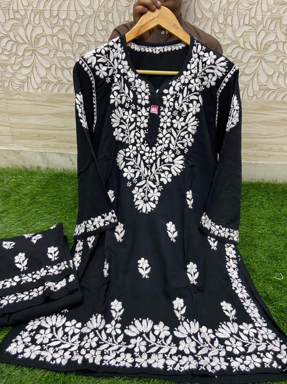 Cool & Fancy Co-rd Set heavy work rayon set