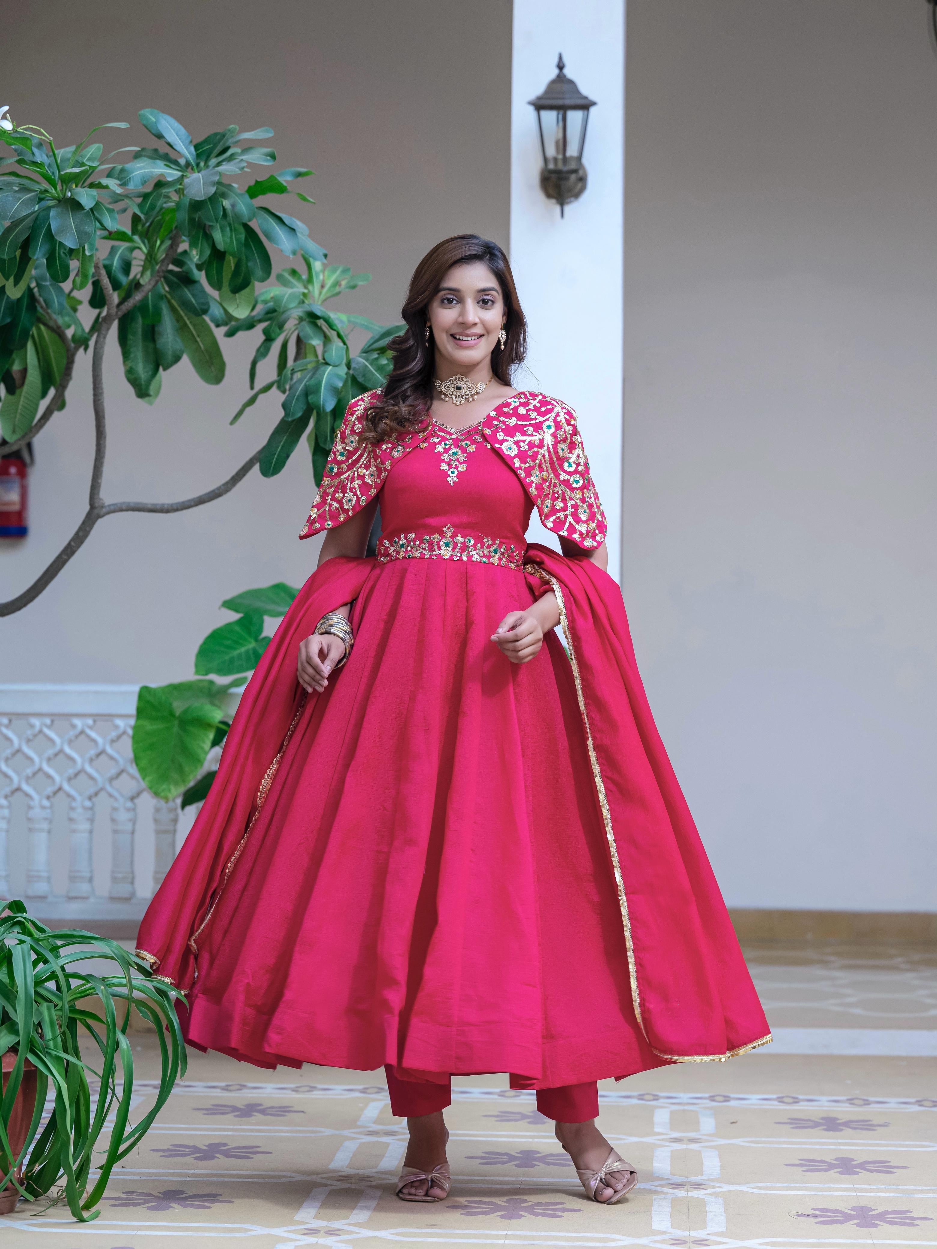Vichitra Simar Anarkali Gown Set