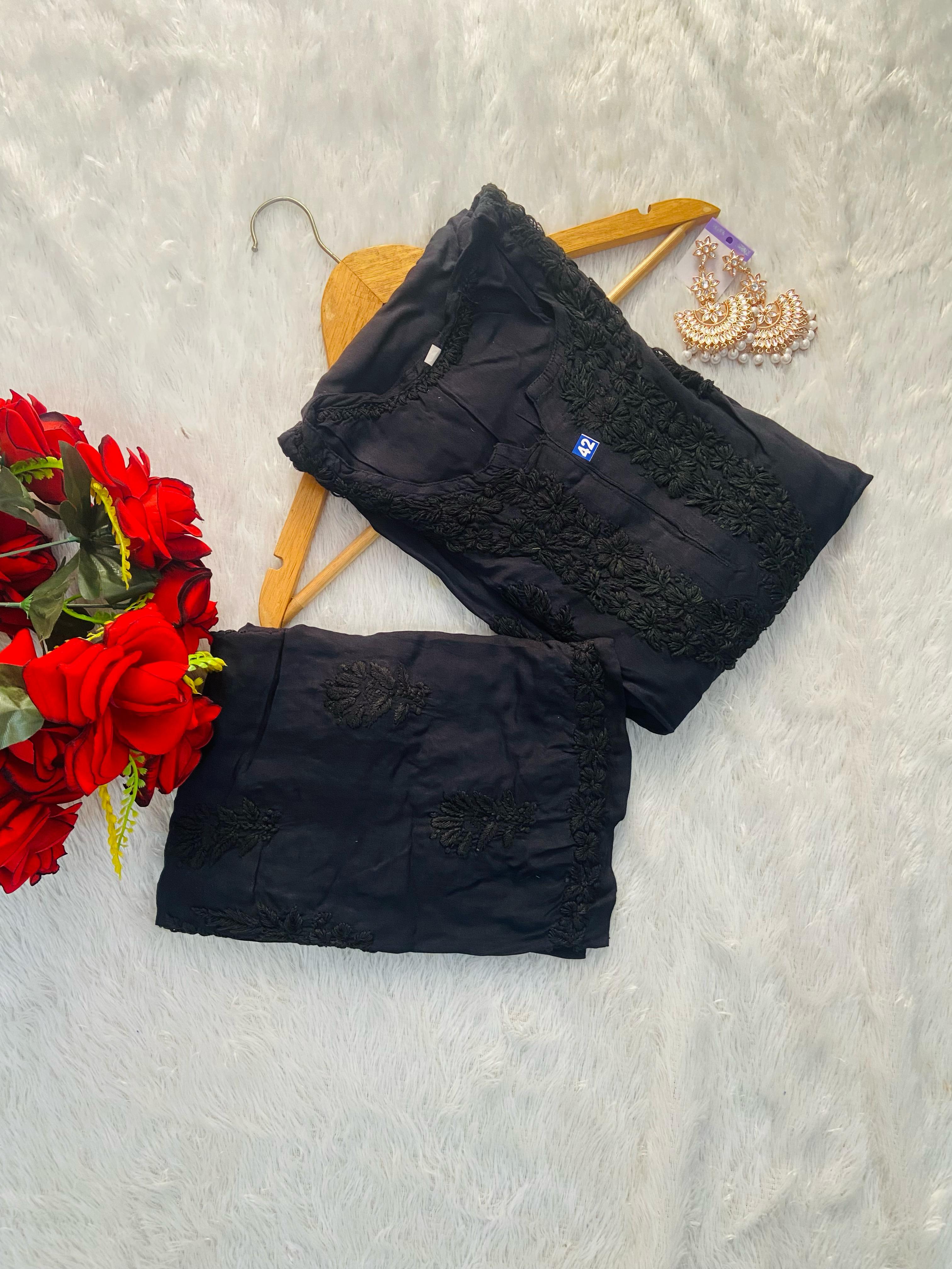 Soft Heavy tone to tone Rayon Handwork Combo