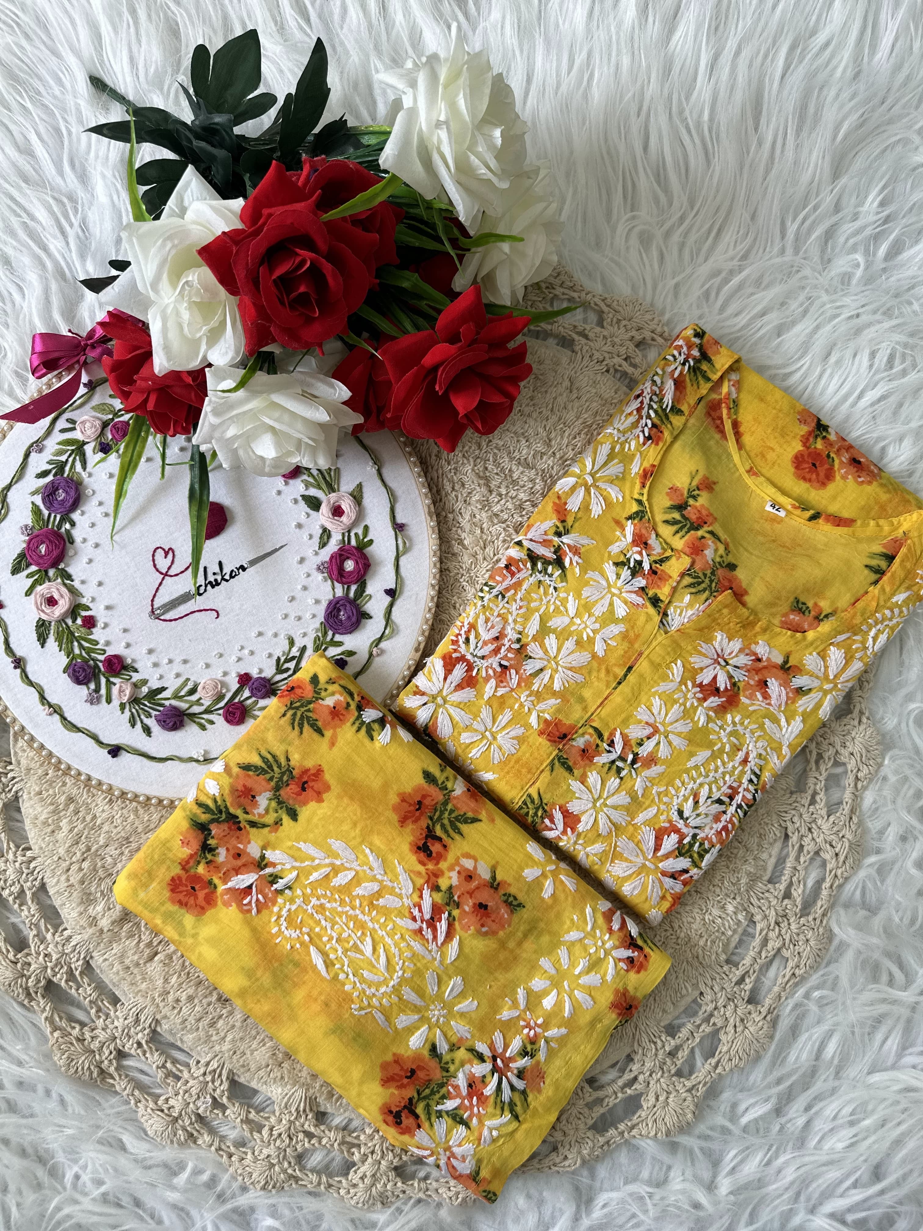 Mul  Plazzo Set flower Combo