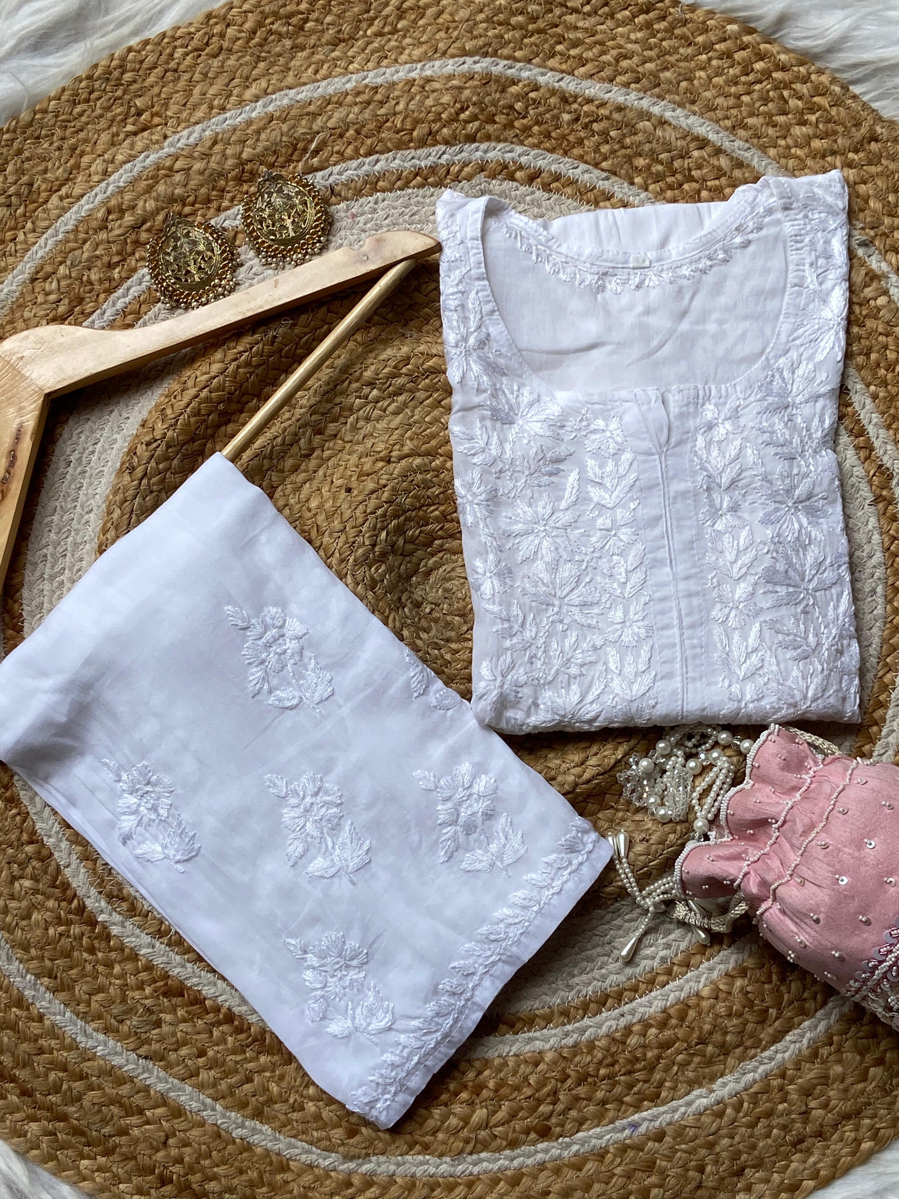 Anaya Rangin Soft Modal Heavy Work Kurta Set