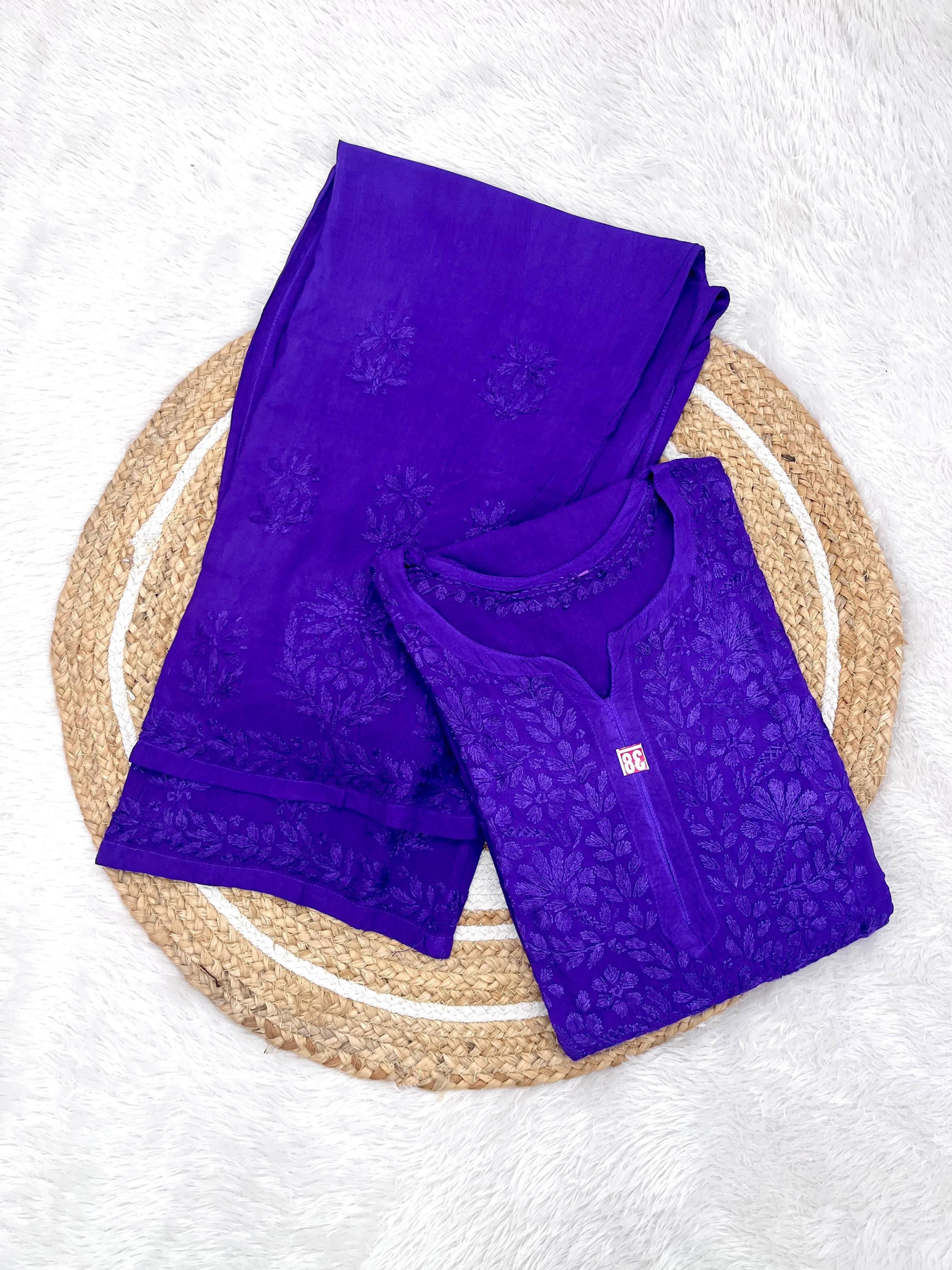 Rangrez Dark Shades Rayon Dyed Kurta Plazzo