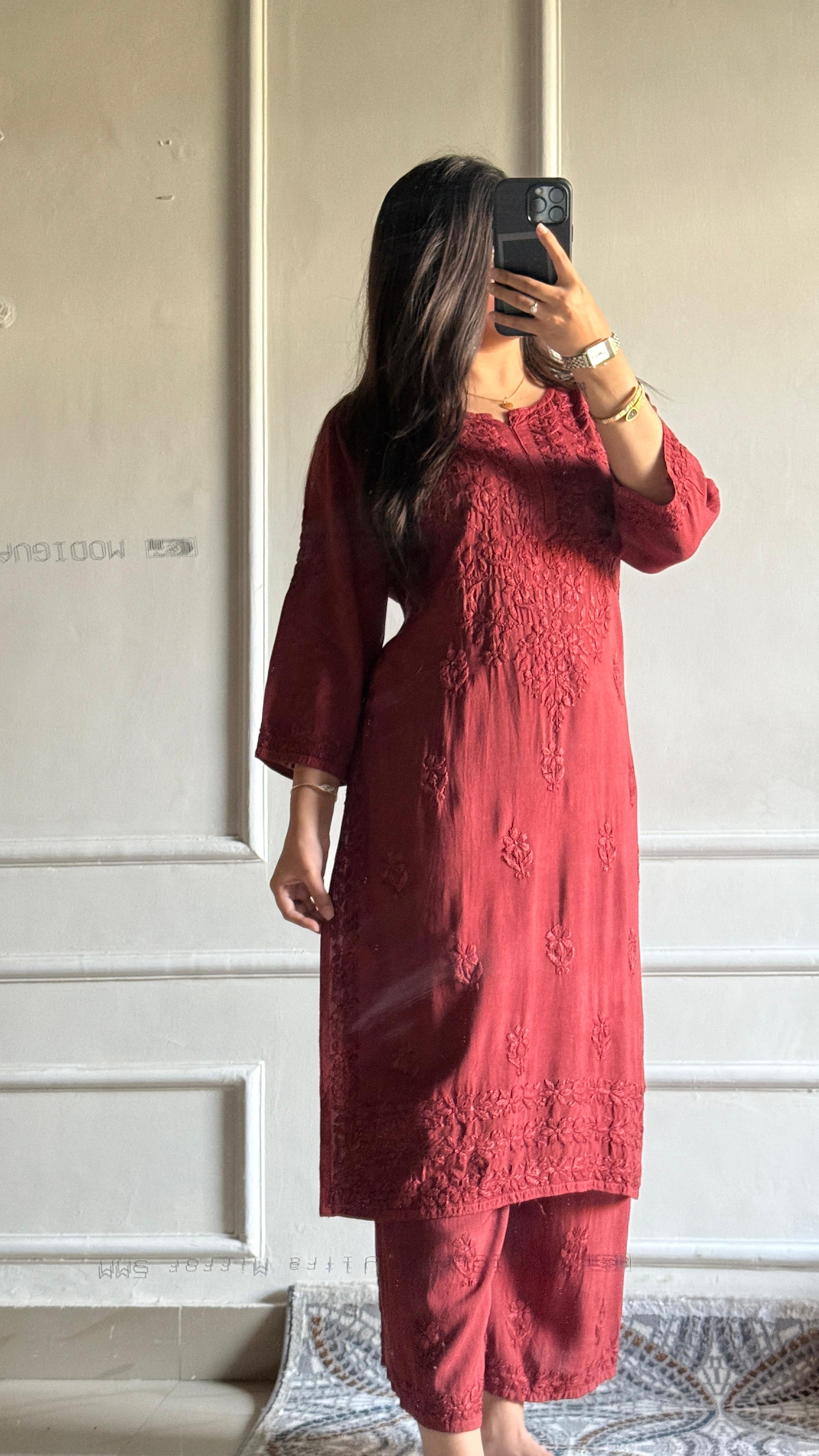 Anaya Heavy Daman Rayon Plazzo Set