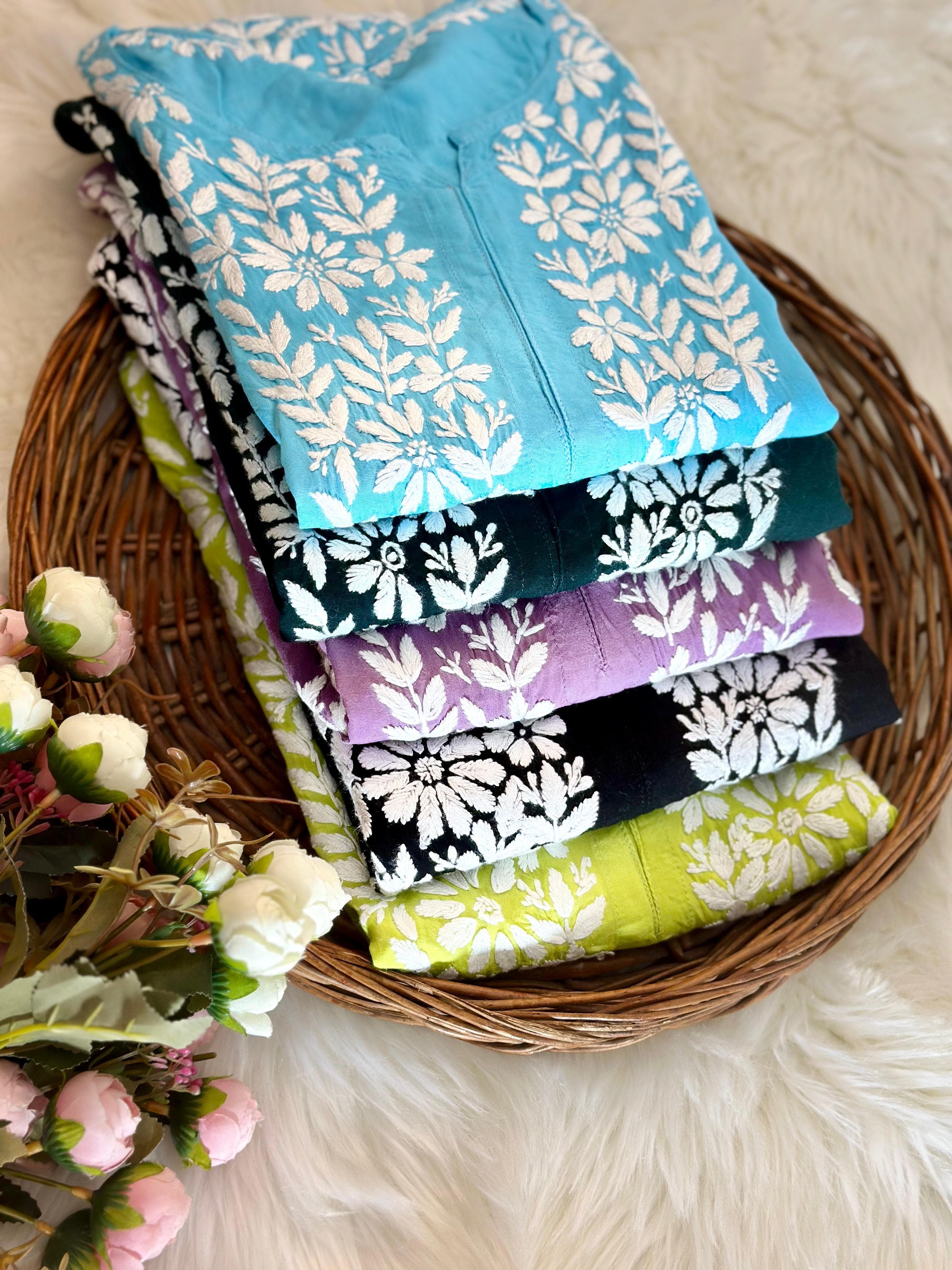 Heavy Panel Embroidery soft Modal kurta