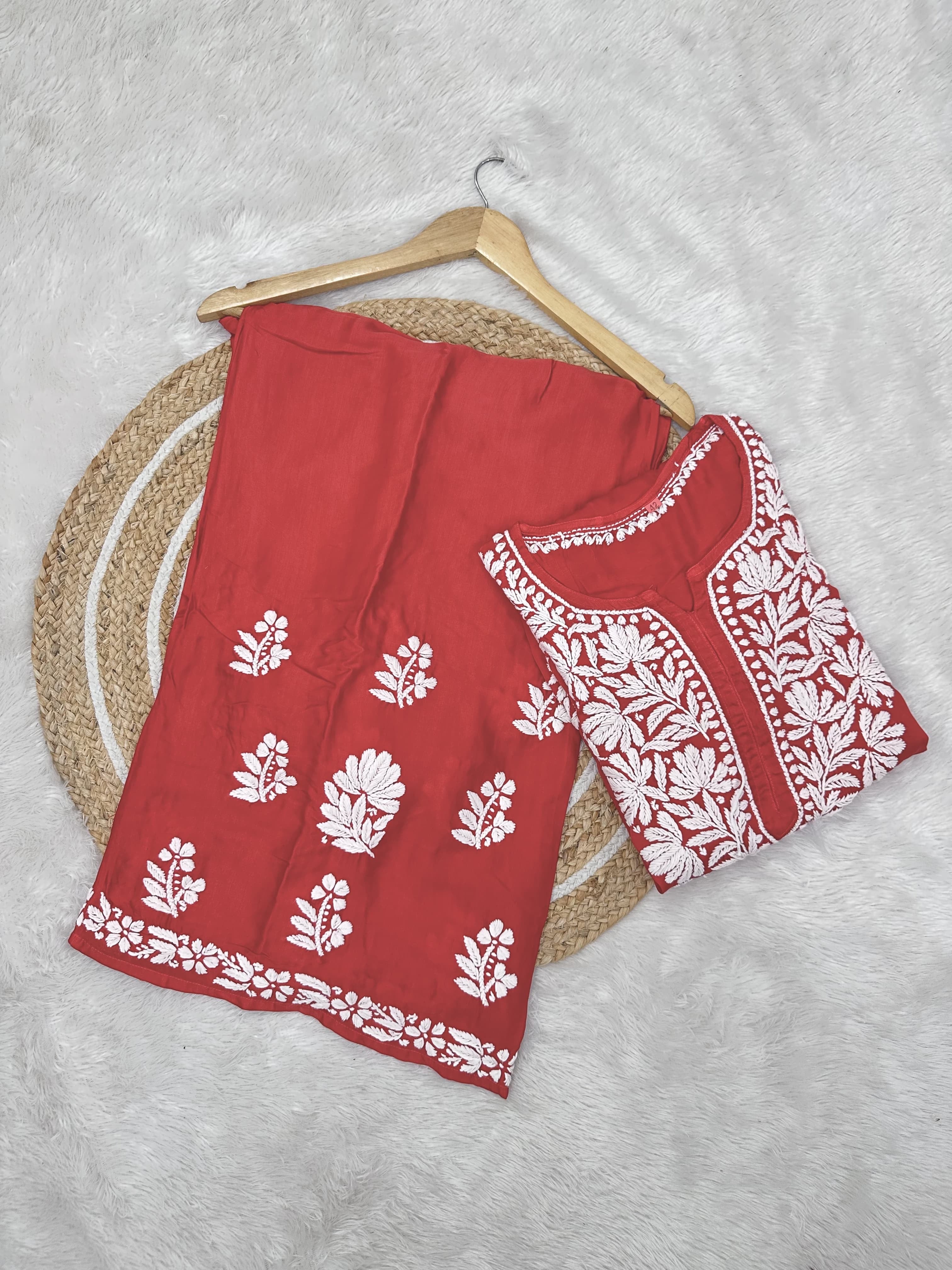 3D Modal CottonSatin Set