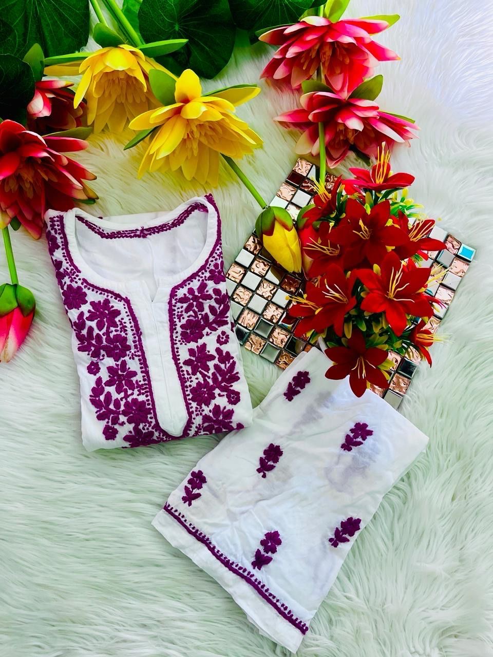 Swati Special Fresh Modal Chikankari Combo