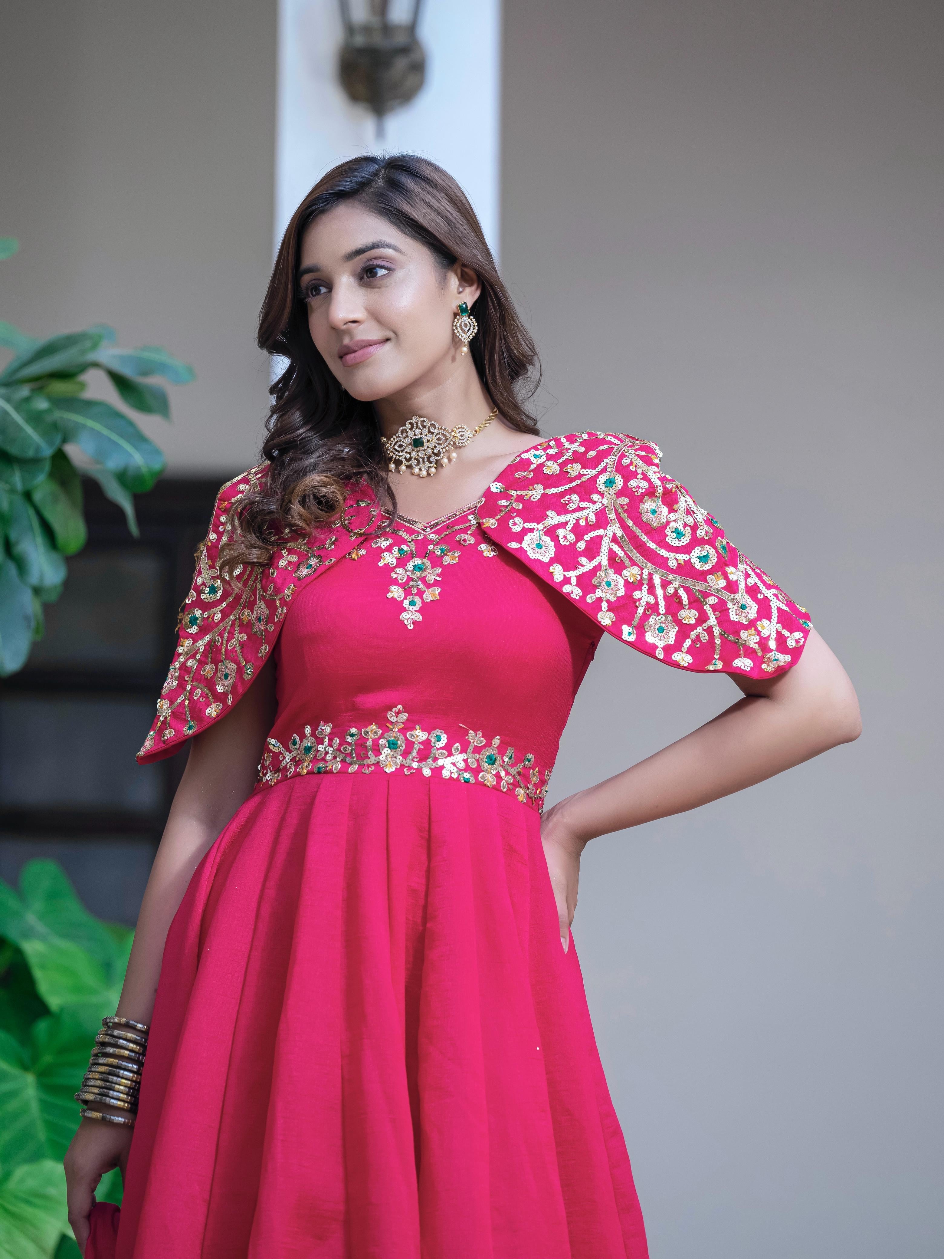 Vichitra Simar Anarkali Gown Set