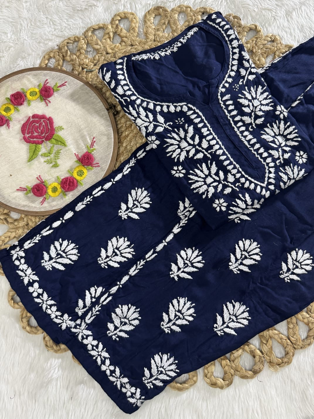 Rayon Short Kurta with pant