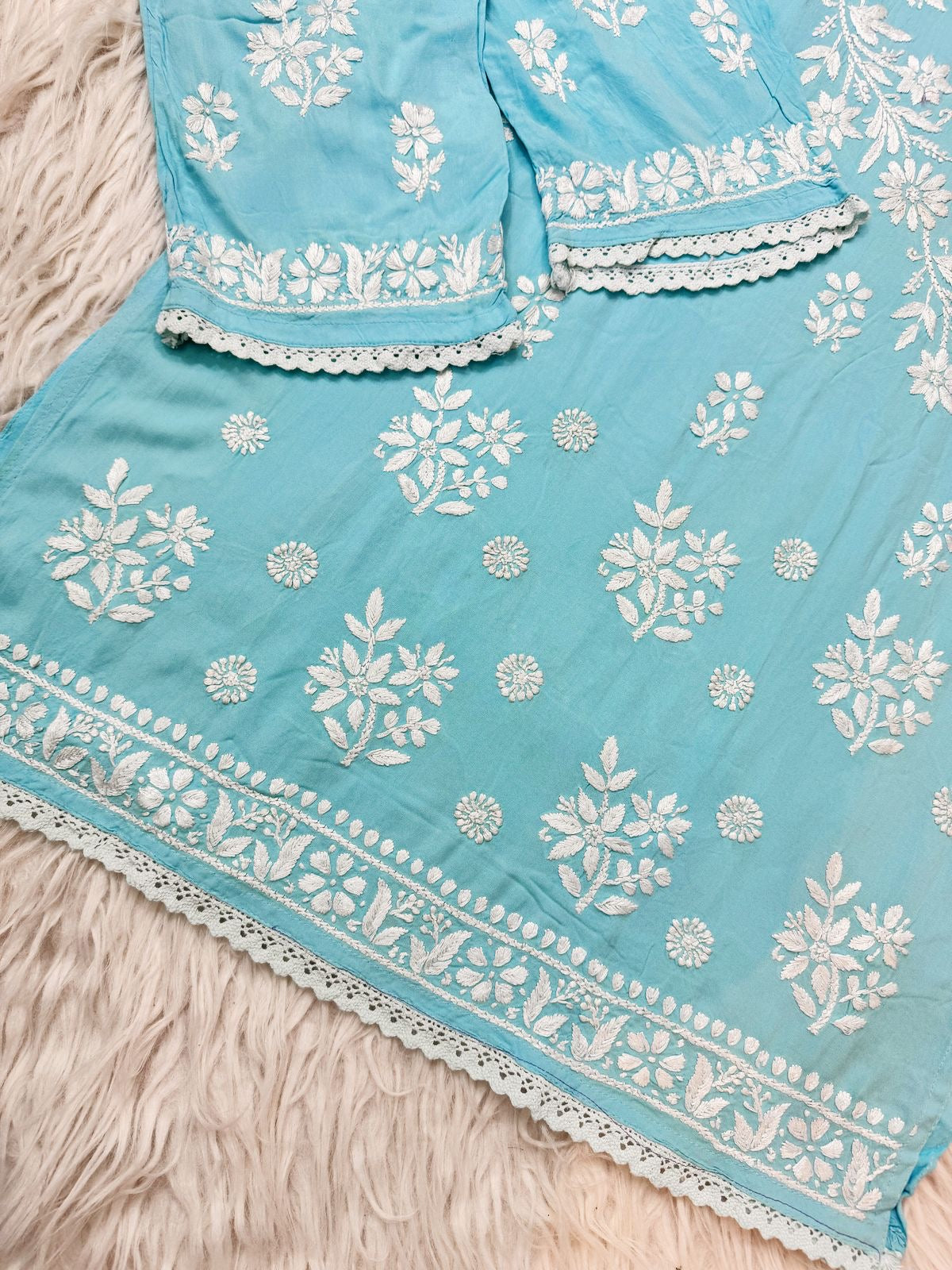 Handwork Heavy Modal Plazzo Combo