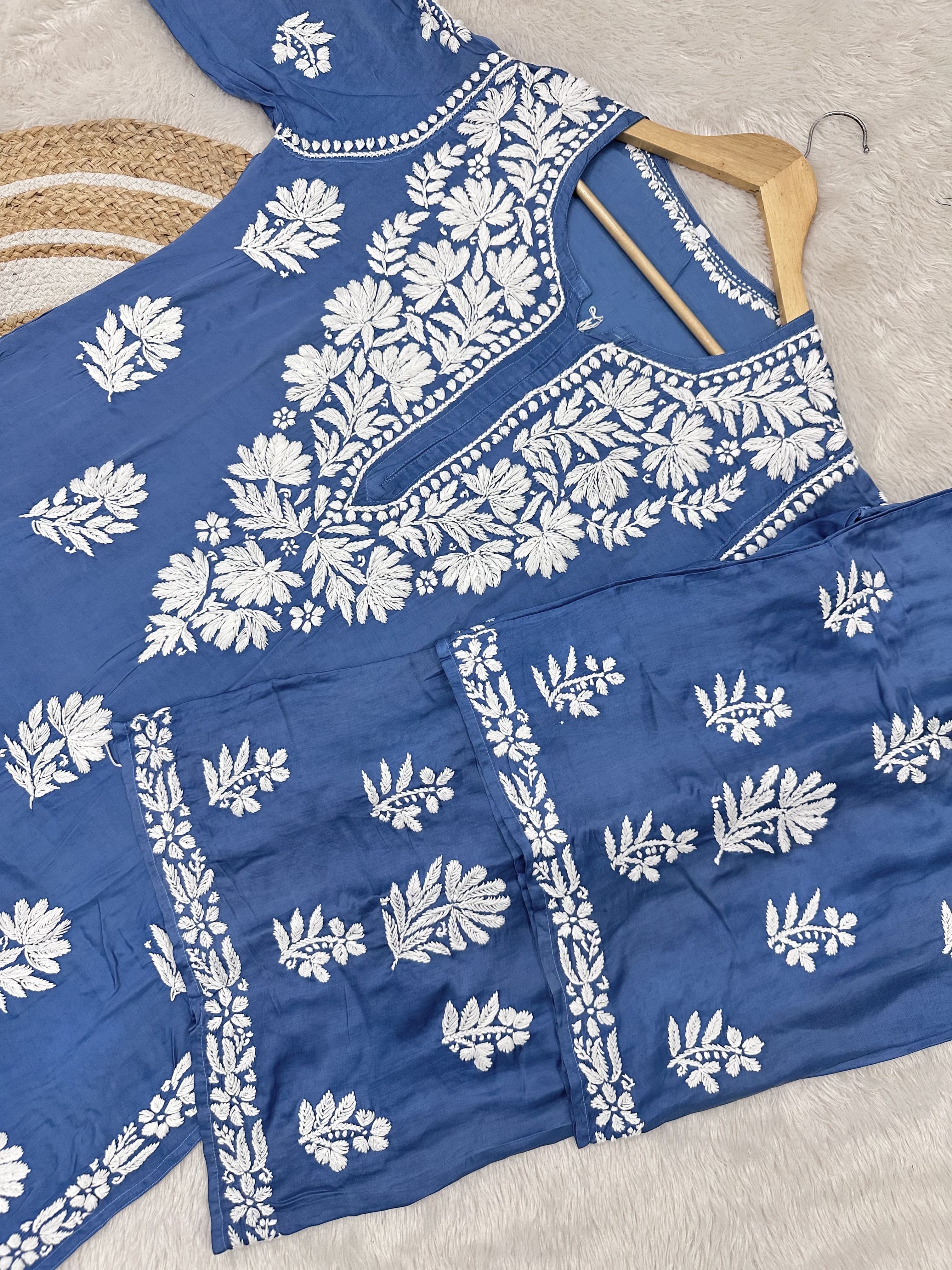 3D Modal CottonSatin Set