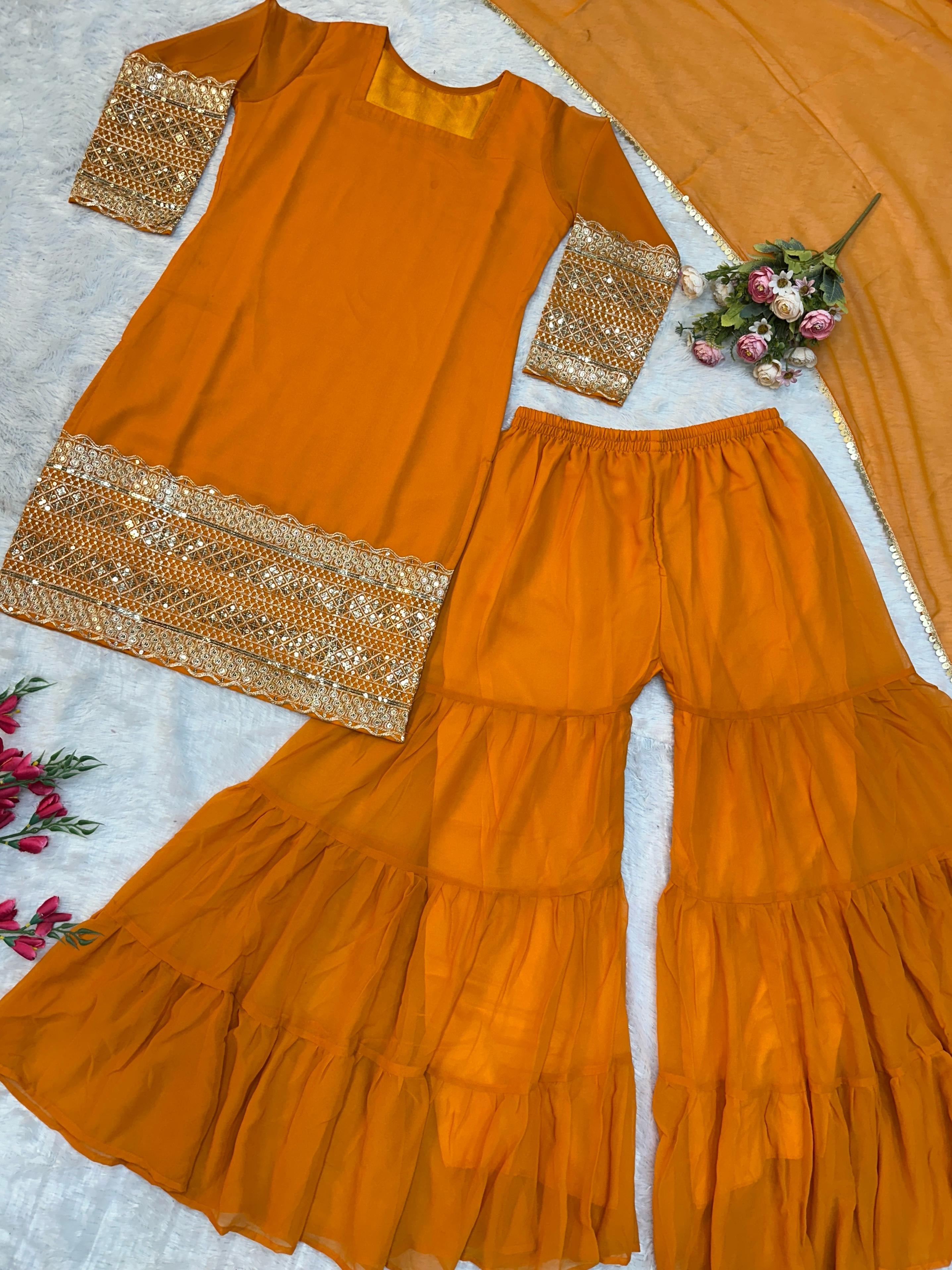 Trandy occasionally Wear 3pc Suit Set - Pakistani Edition