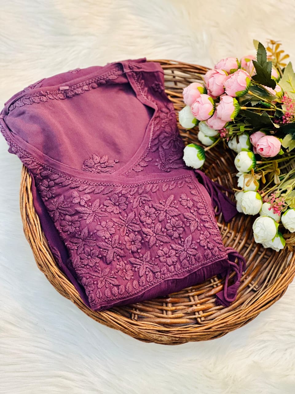 Premium Viscose Angarkha with 3D Embroidery Work