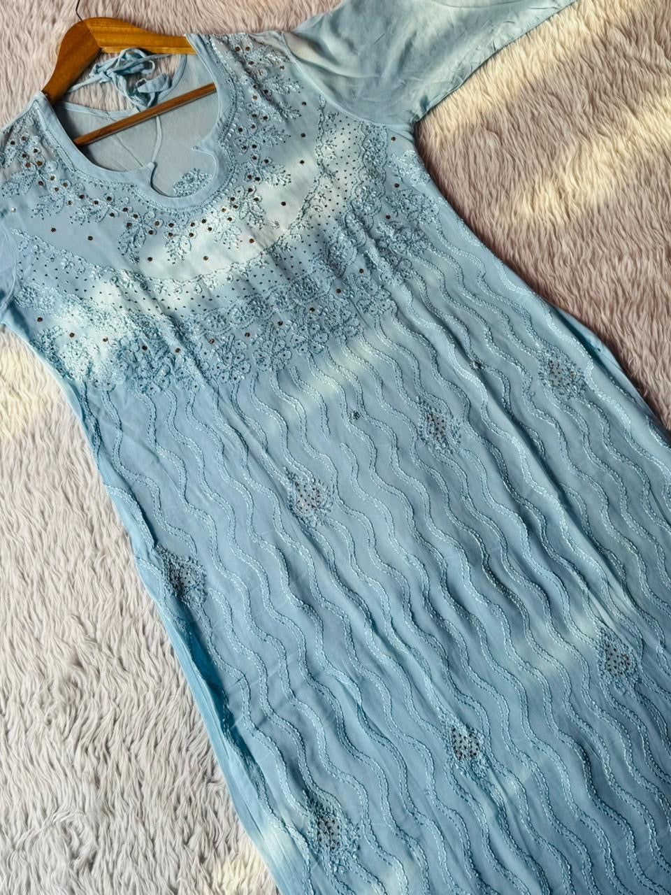 Hania Viscose Lining Kurta with Handworked Pant