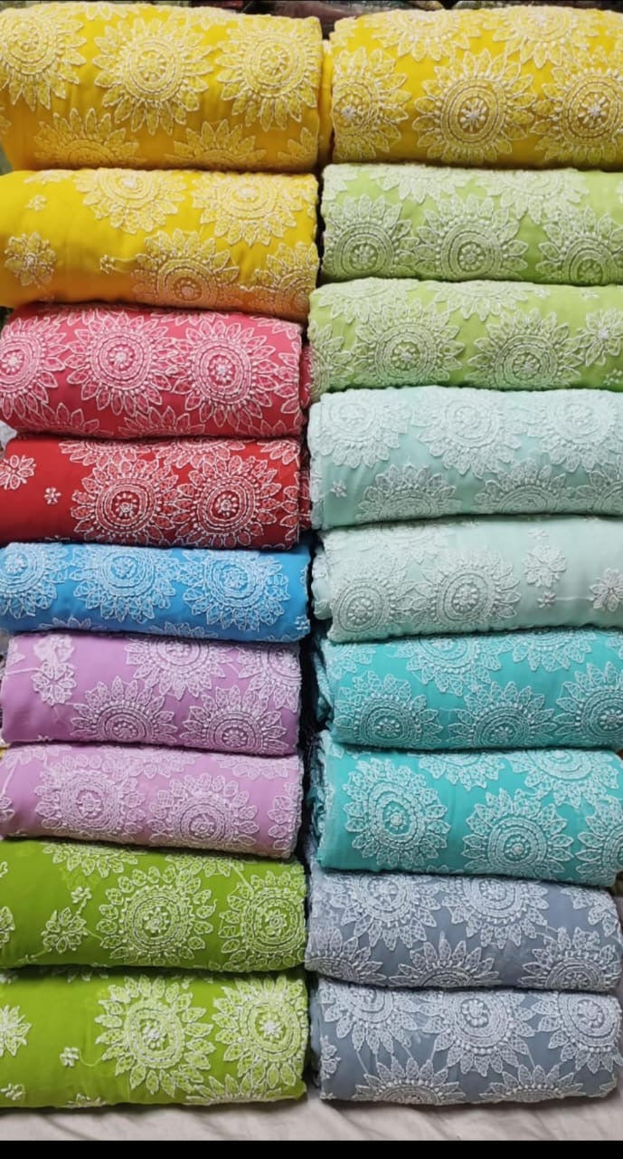 Buti Jalla palla georgette Saree with Blouse