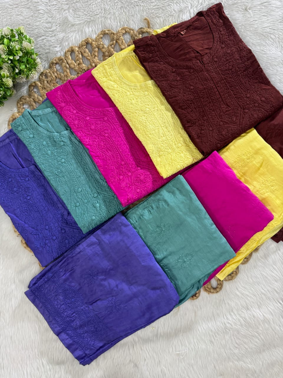 Concept In chanderi kurti with chanderi machine palazo