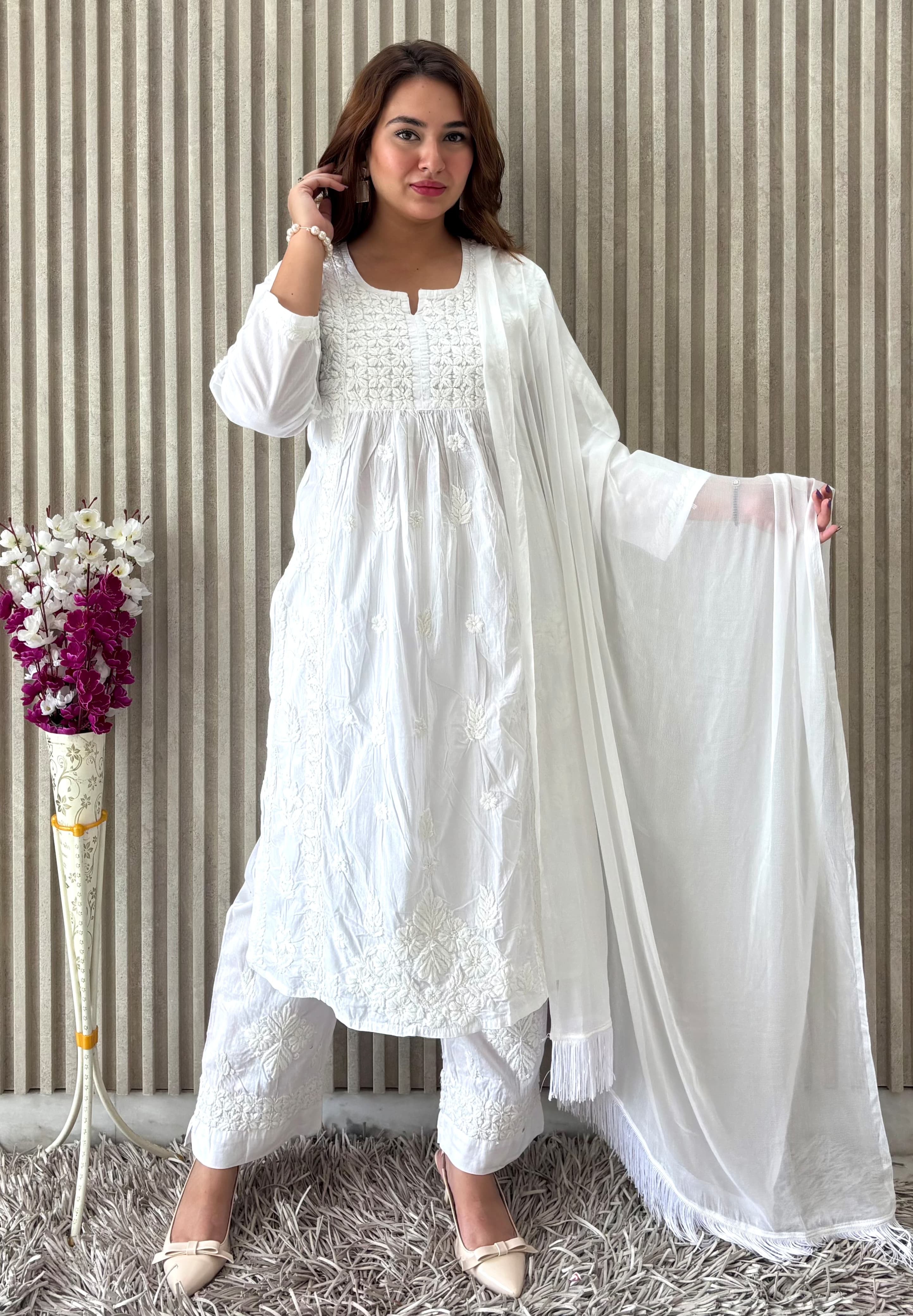 Stunning Premium 3pc White Designer Set