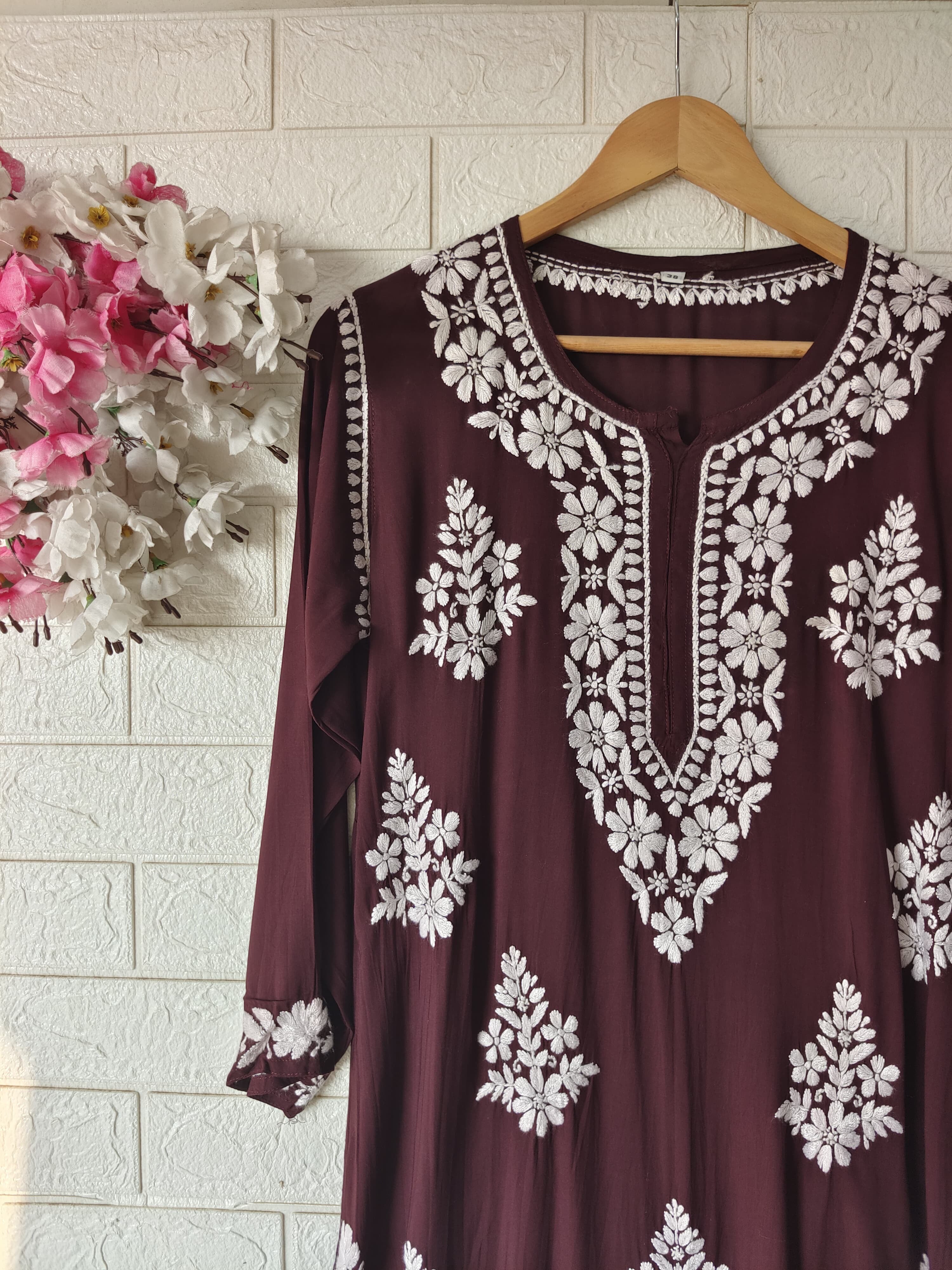 Soft Modal Cotton Heavy Buta handworked kurta