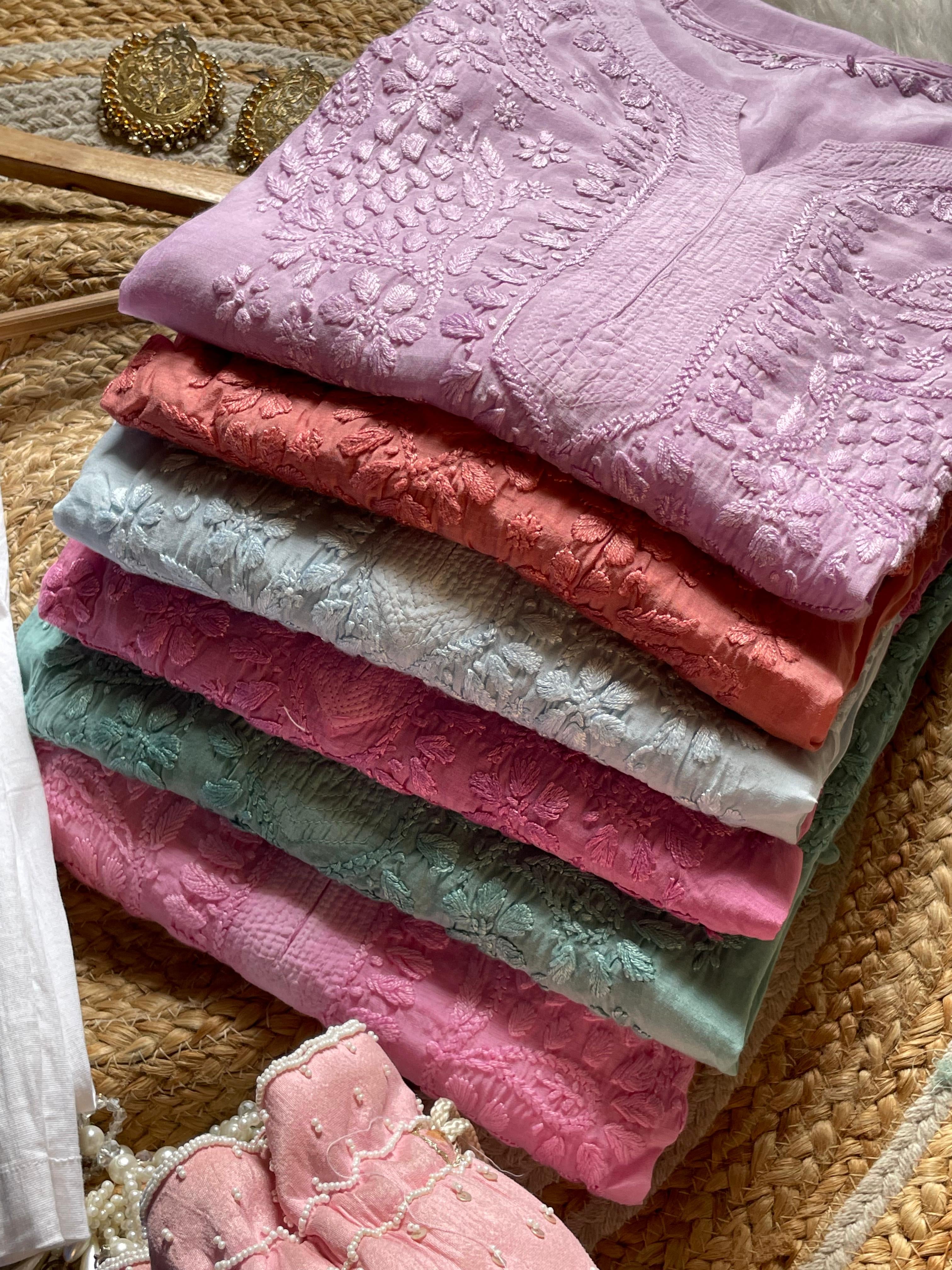 Heavy 3d Muslin butter soft fancy kurta