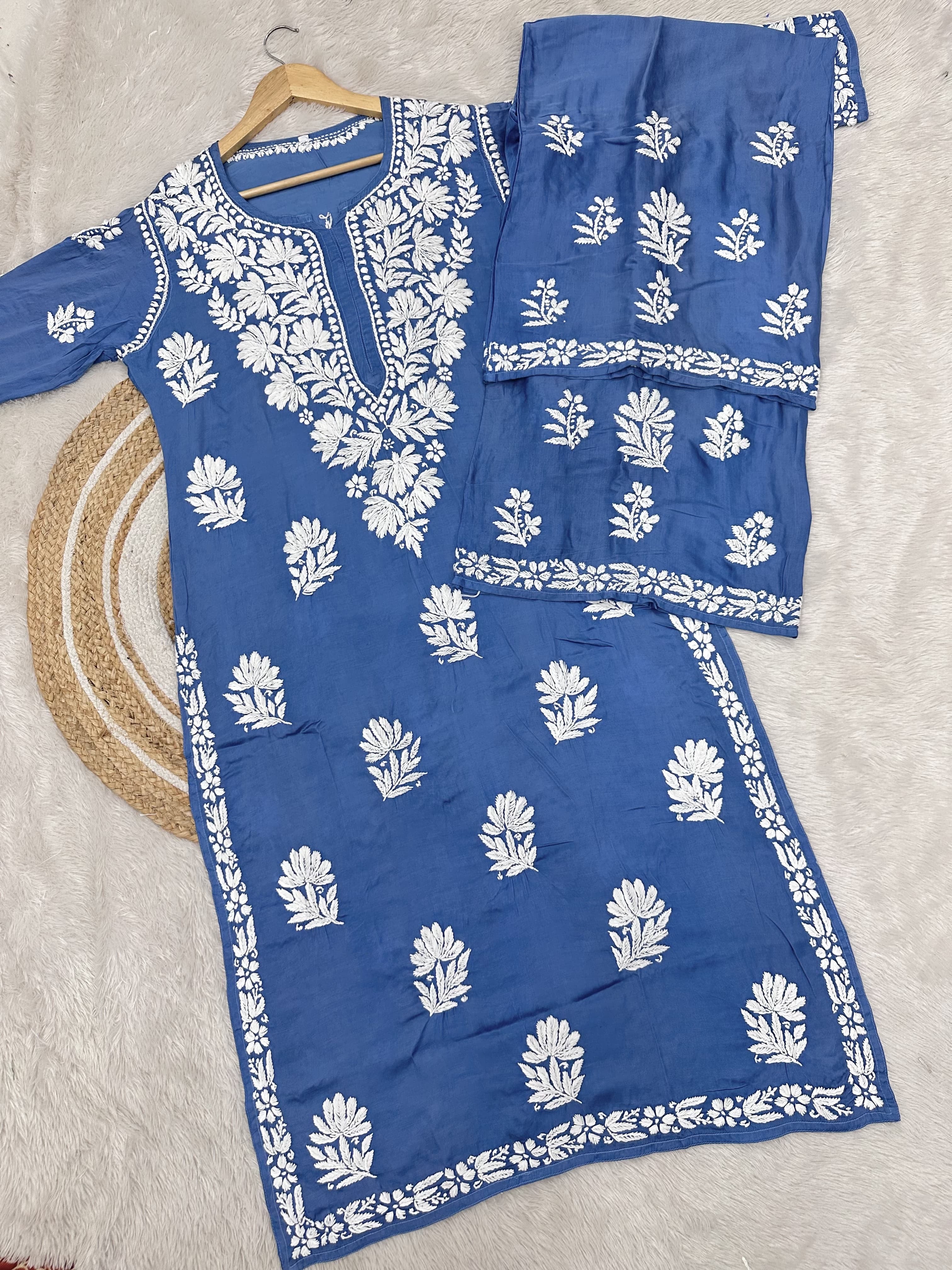 3D Modal CottonSatin Set