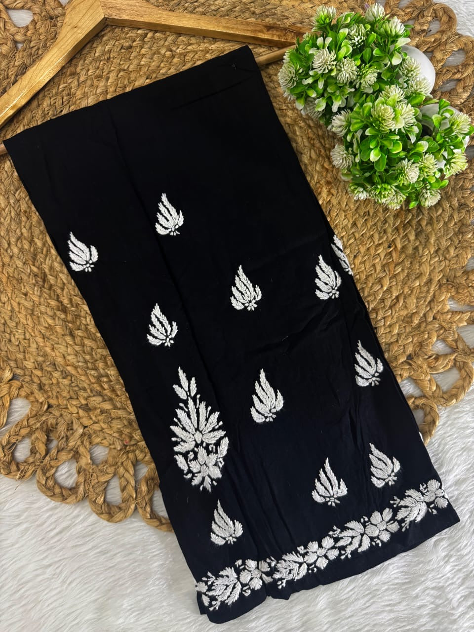 Sleeveless Rayon Kurti with Embroidery