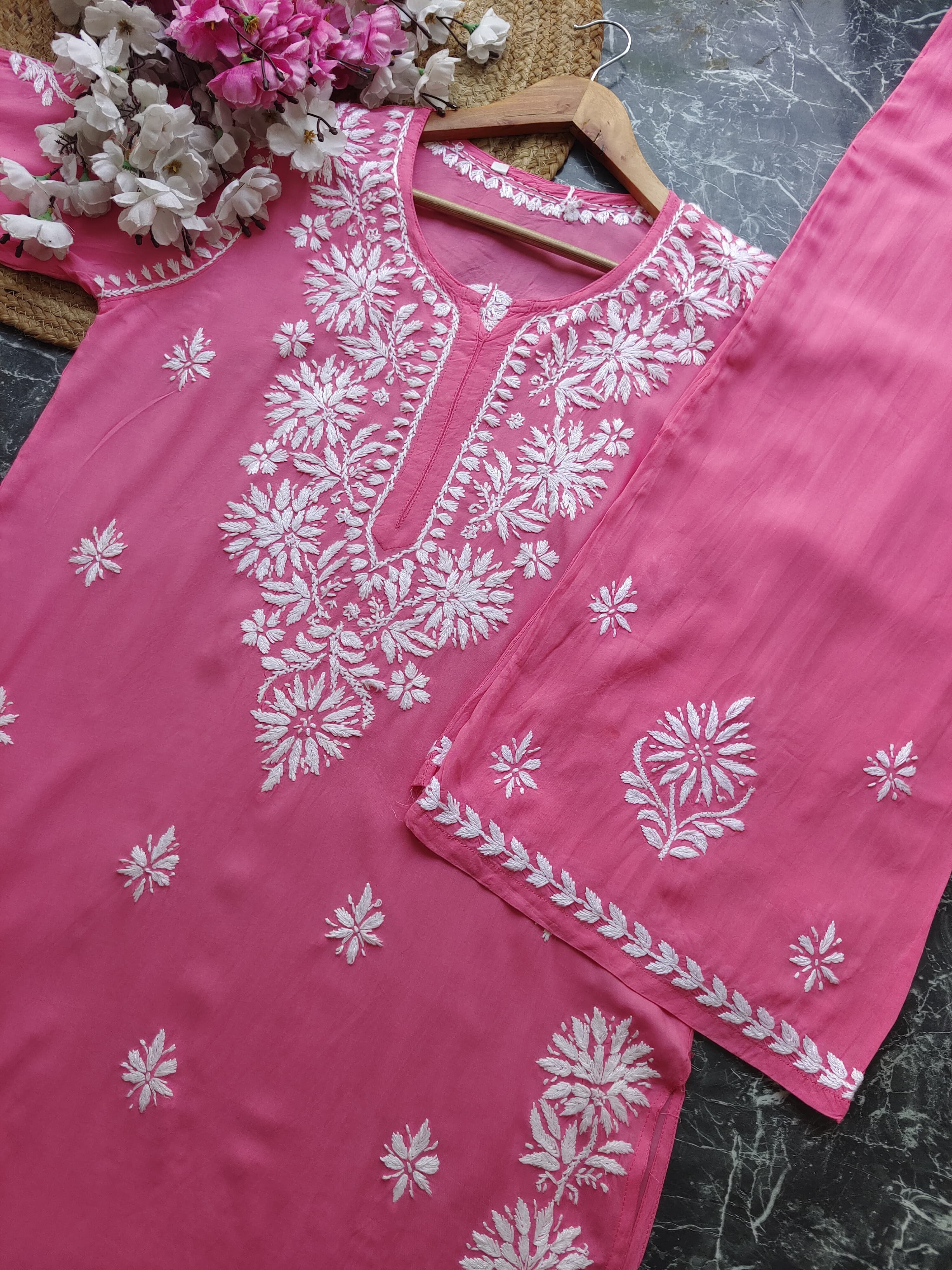 Premium Modal Crafted Chikankari set