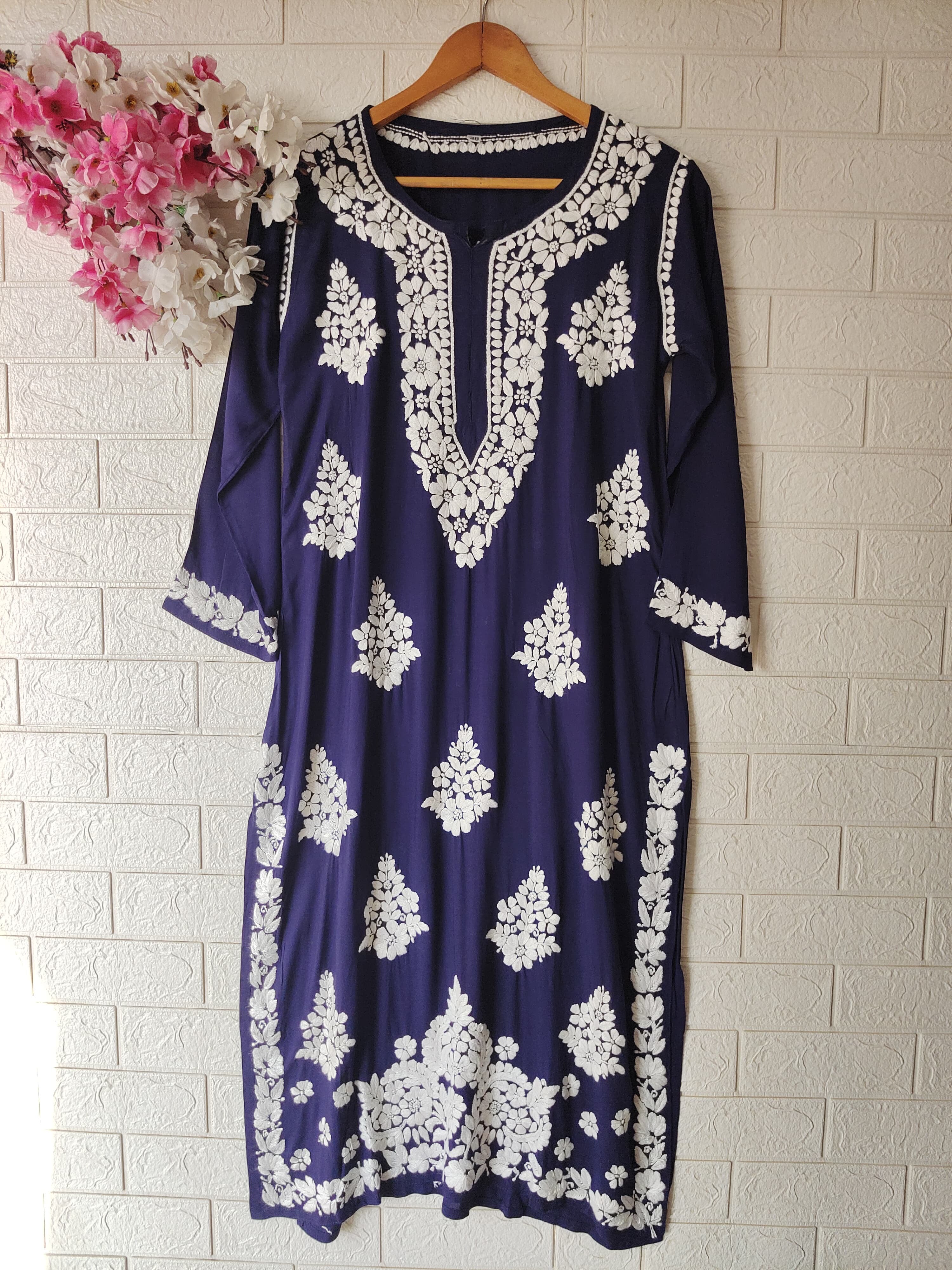 Soft Modal Cotton Heavy Buta handworked kurta