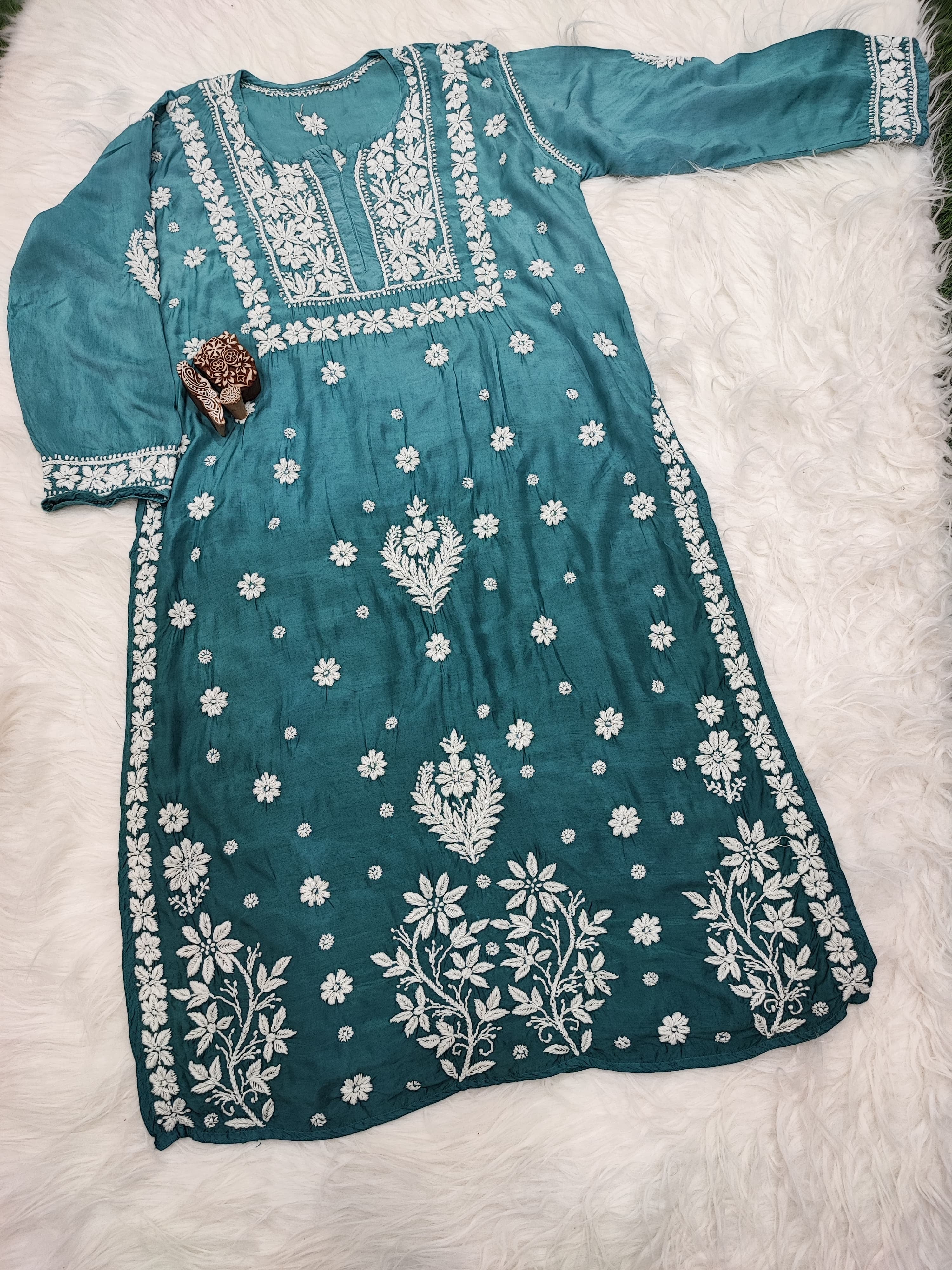 Soft Maslin Trendy Handcrafted kurta