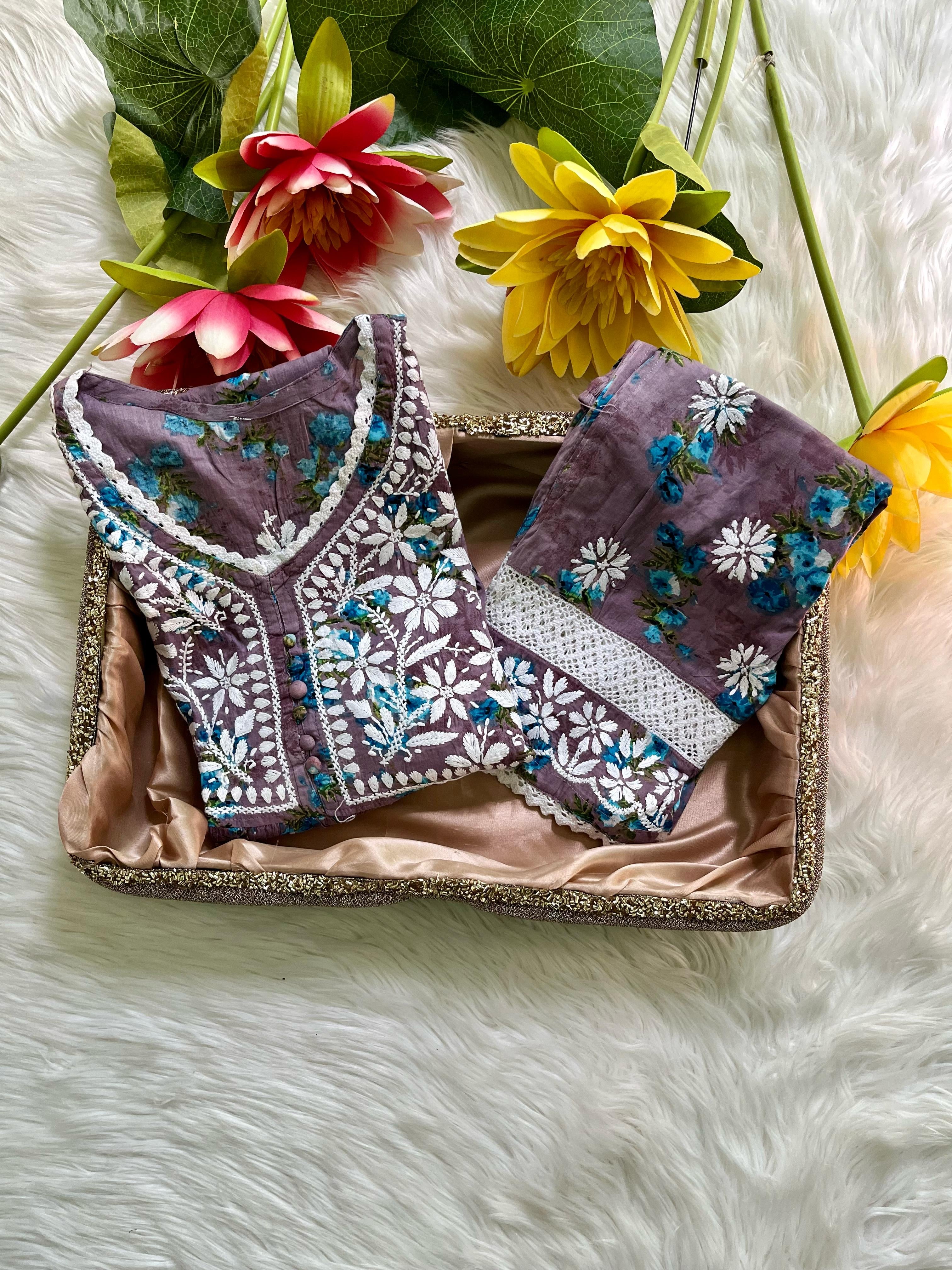 Ayaat Mul Gown combo Hand embroidered