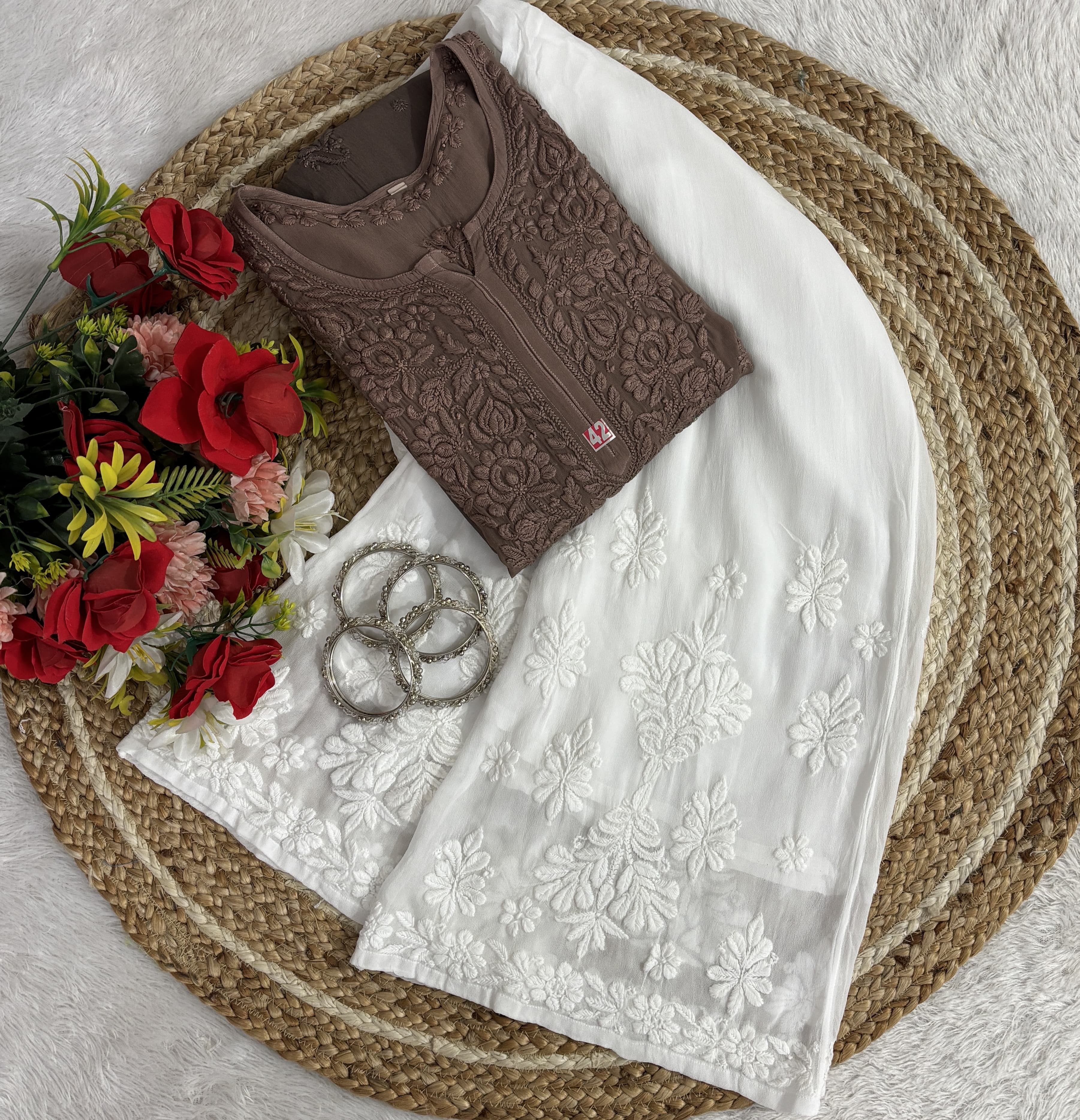 Viscose Kurti 70 Gram Anchor Thread 3D Work & Viscose Piazo Anchor Thread