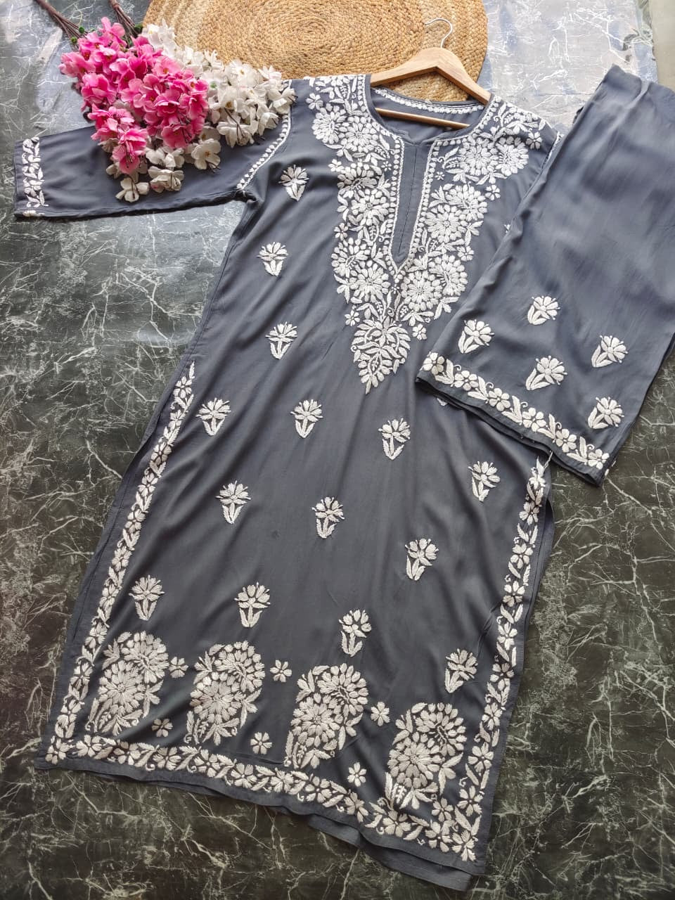 Fine Chikankari Handcrafted Traditional Combo