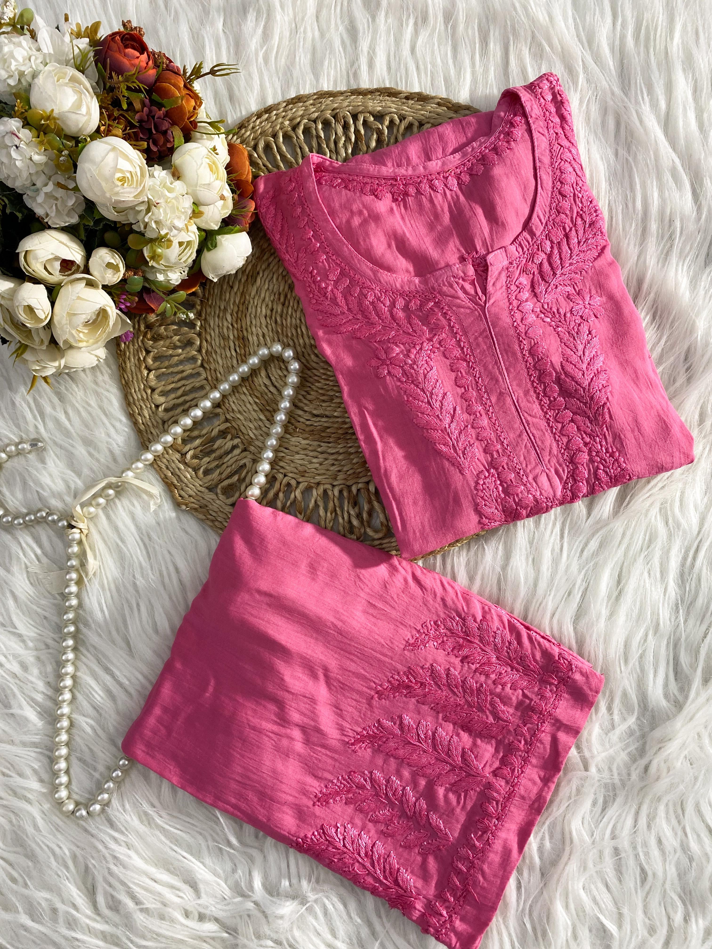 Modal Co-ord butter soft crafted Set