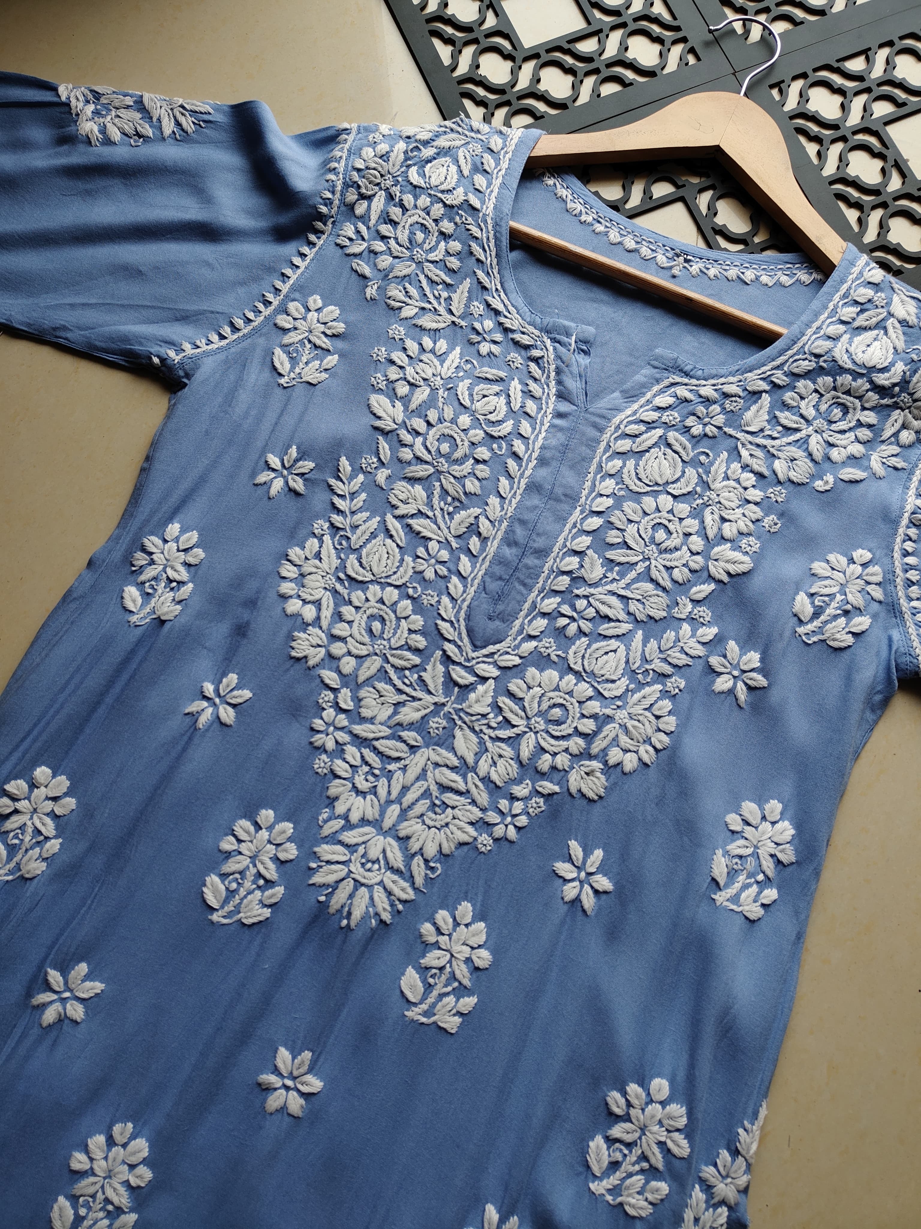 Fancy Rayon Kurta with heavy work