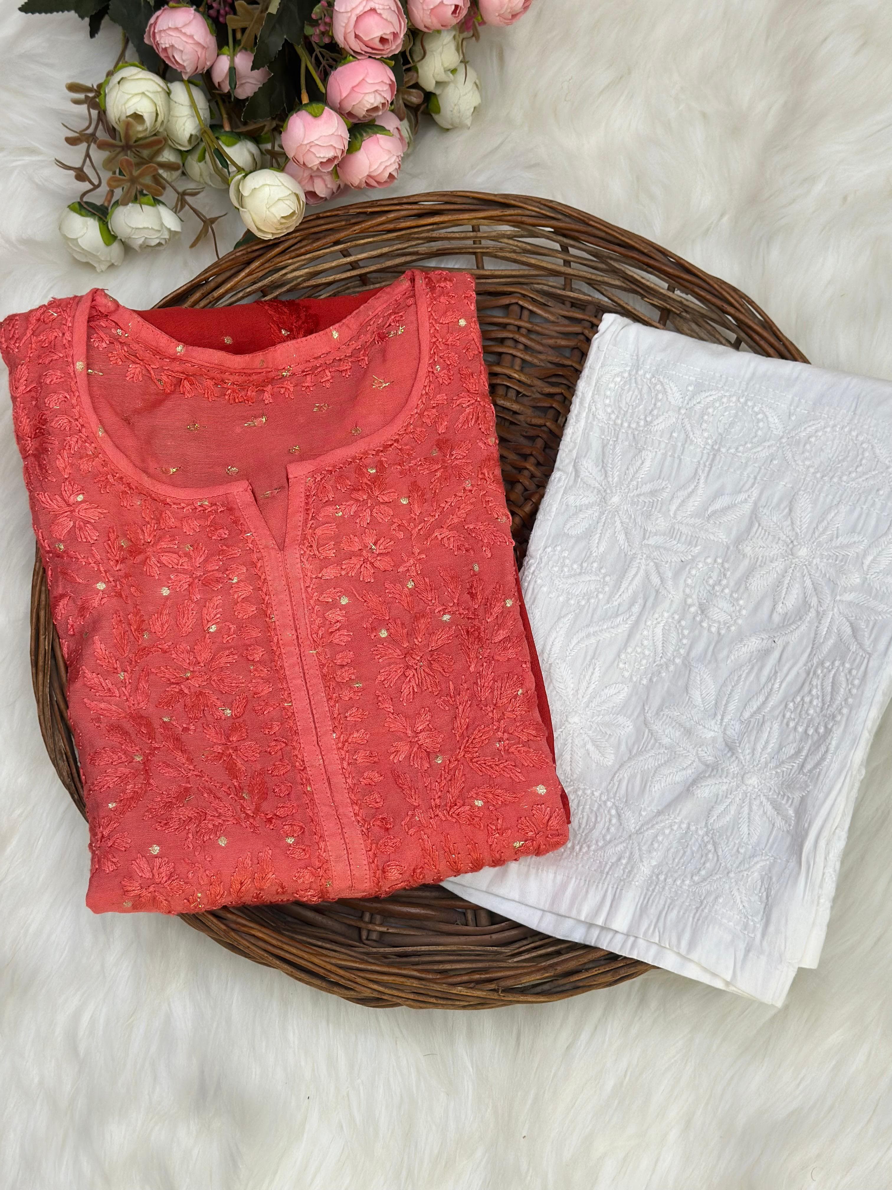 Sona Booti Chanderi Dyed Kurtis