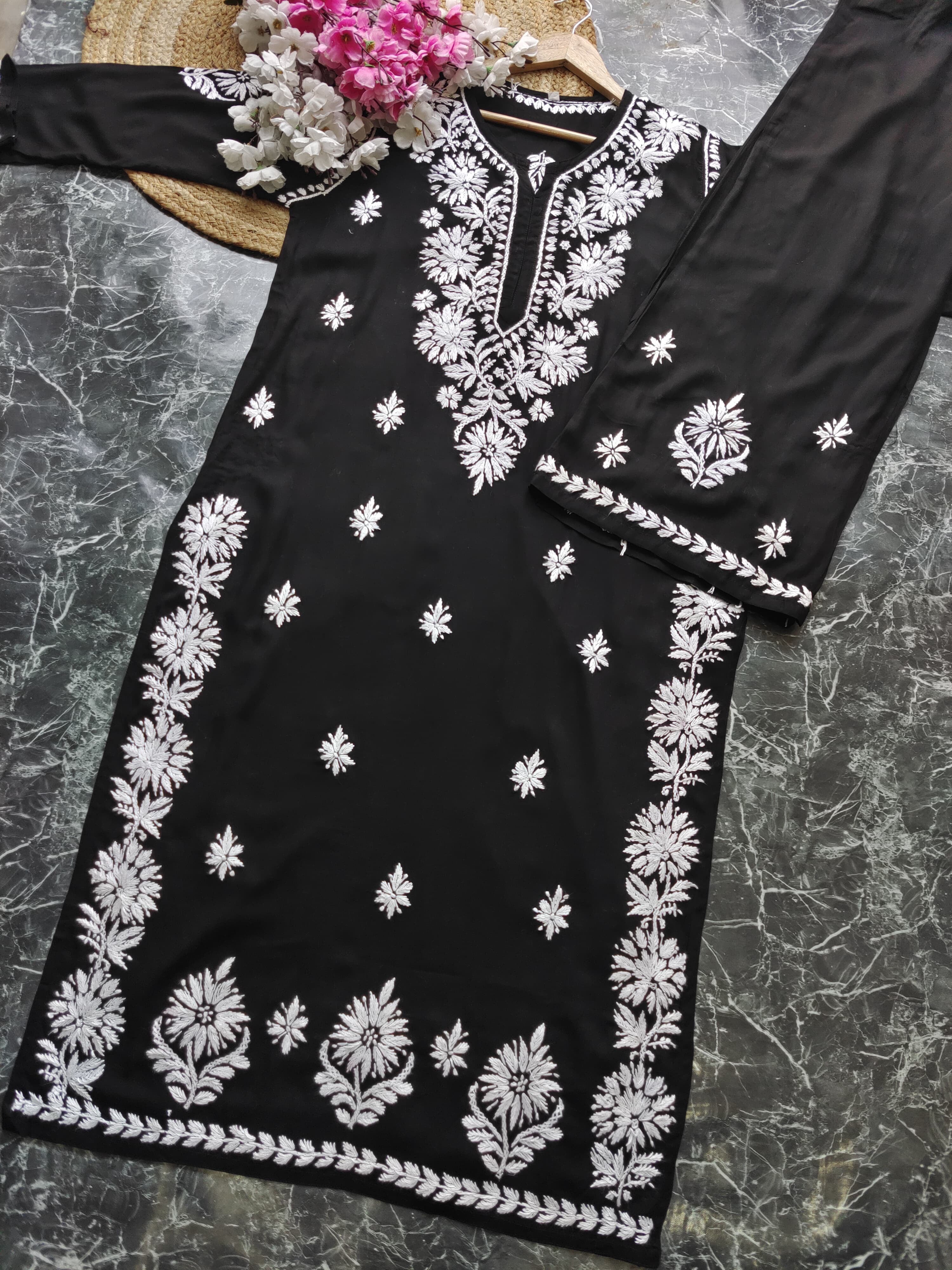 Premium Modal Crafted Chikankari set