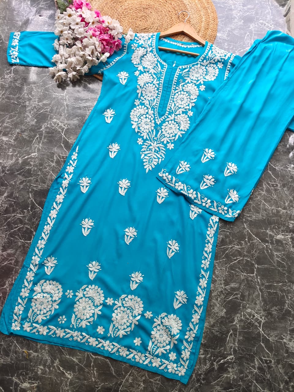 Fine Chikankari Handcrafted Traditional Combo