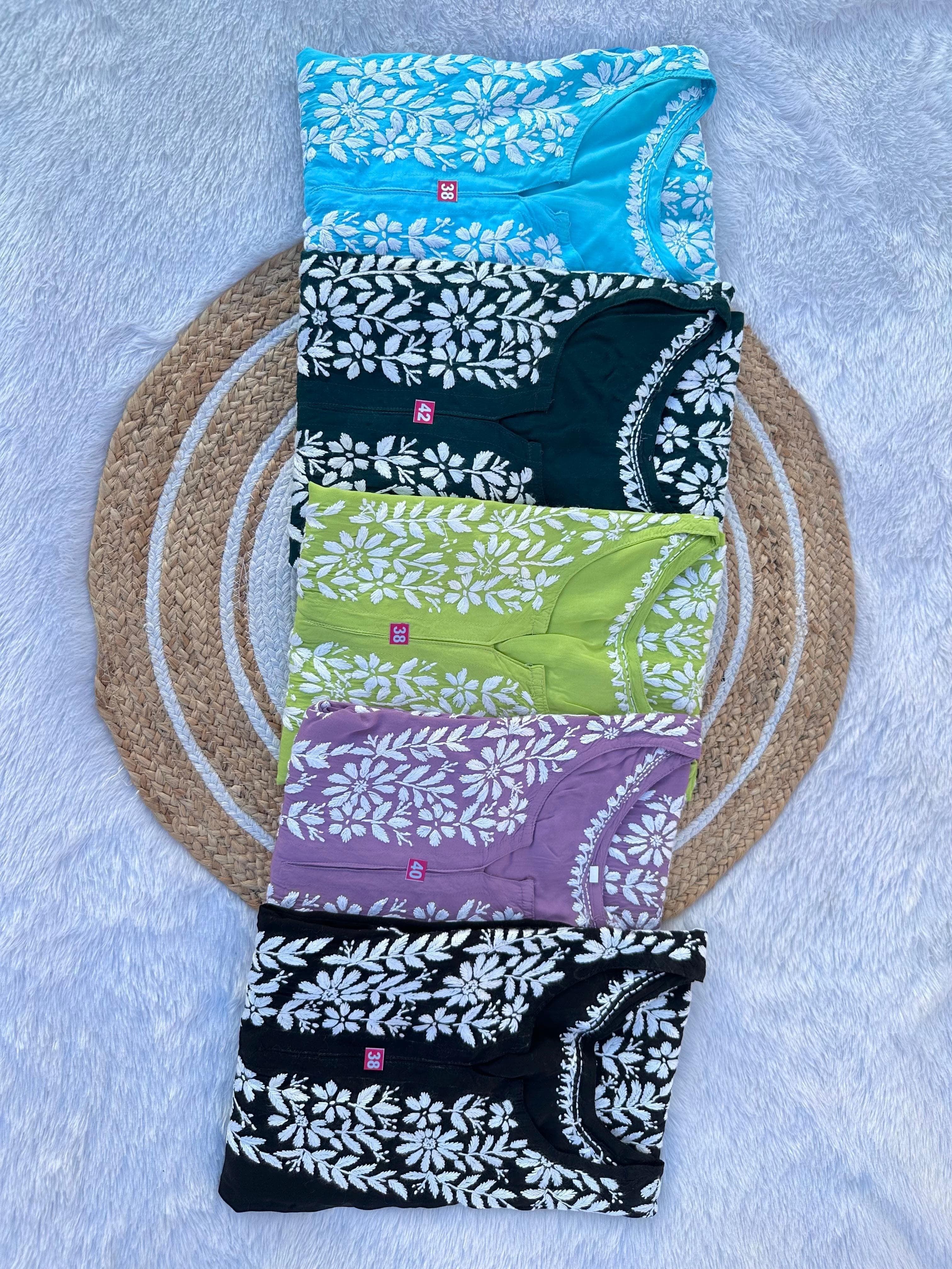 Pure Modal Cotton Panel work Kurta