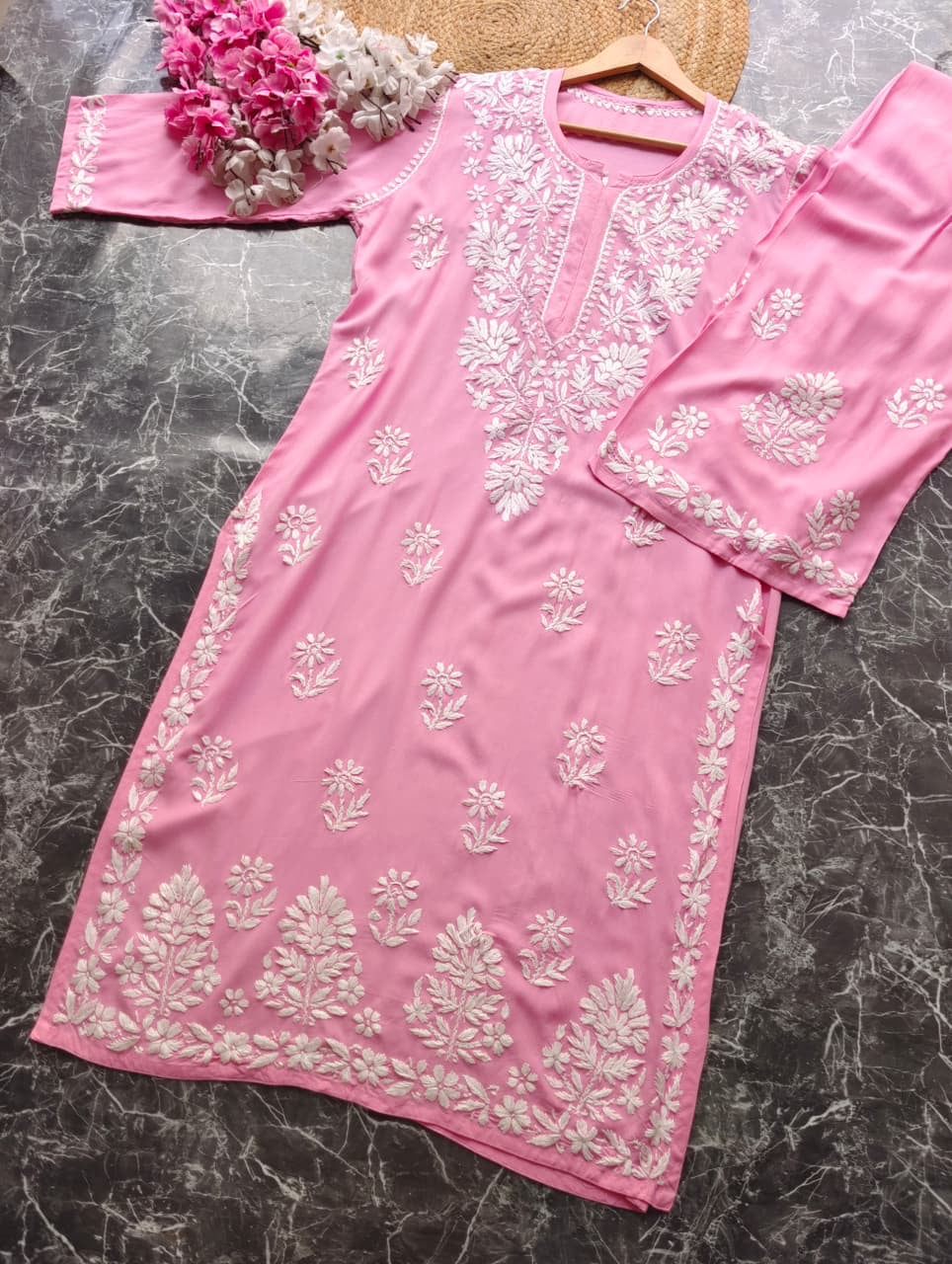 Fine Chikankari Handcrafted Traditional Combo