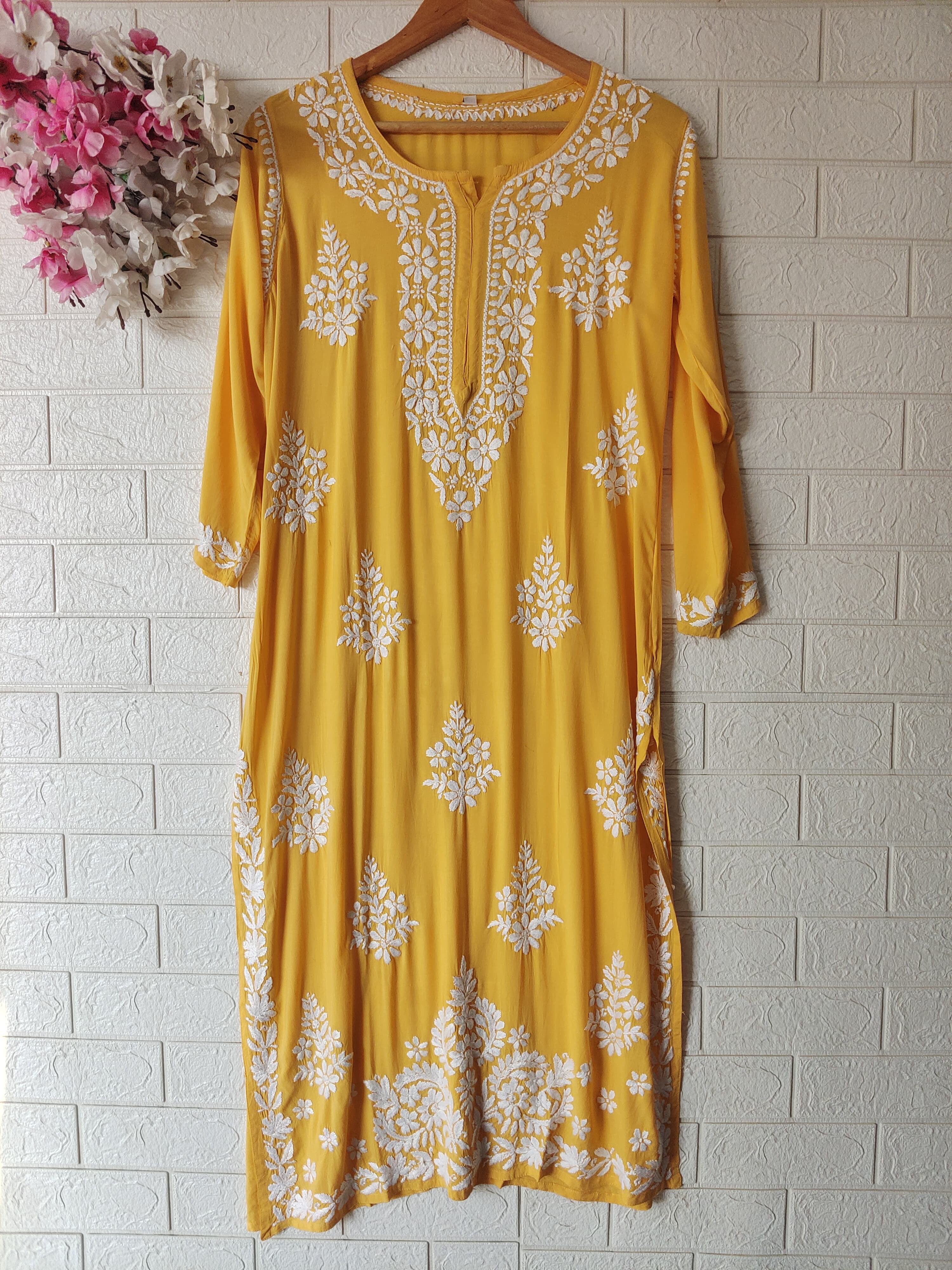 Soft Modal Cotton Heavy Buta handworked kurta